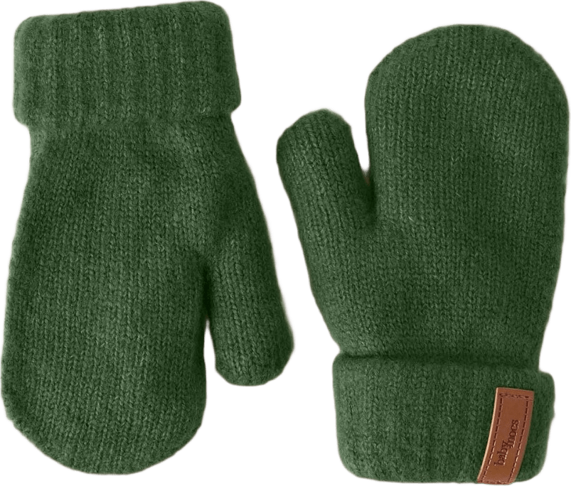 Mittens, från BabyMocs, i färgen green.