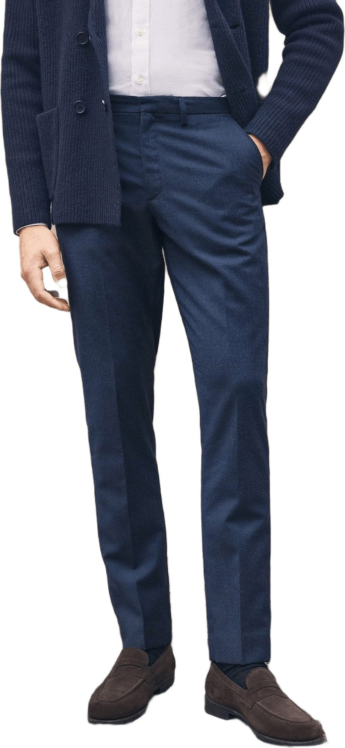 Wool Trousers Marco, från John Henric, i färgen blue.