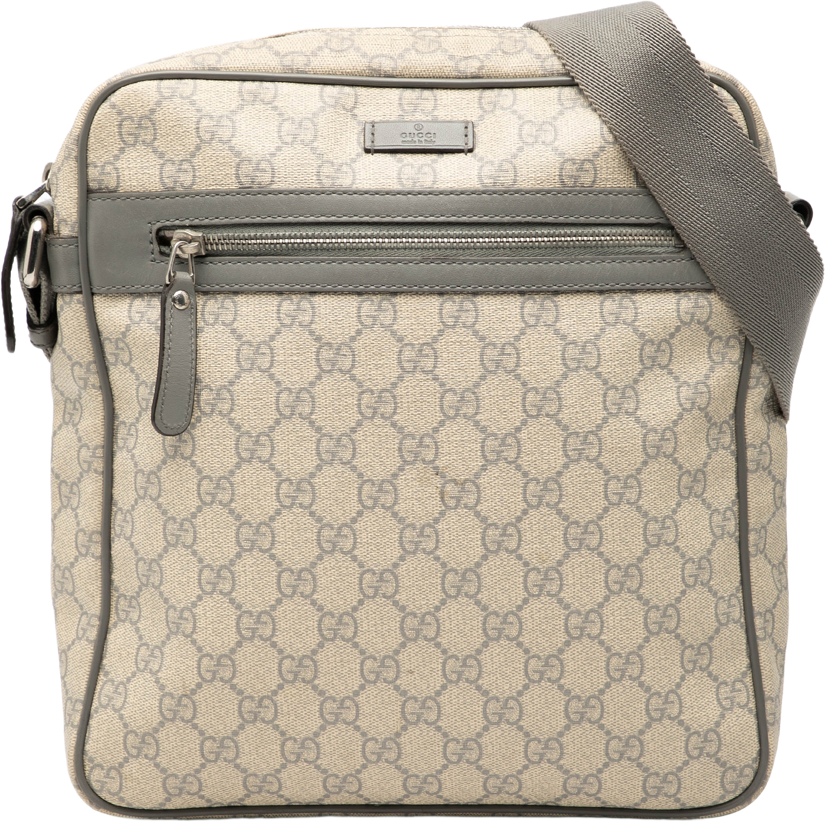 Gucci Gg Supreme Crossbody, från Luxclusif, i färgen beige.