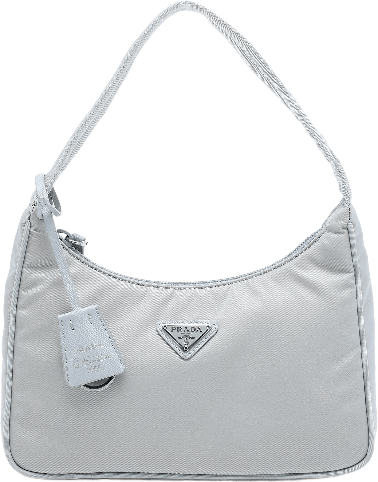 Prada Mini Tessuto Re Edition 2000 Shoulder Bag, från Luxclusif, i färgen blå.