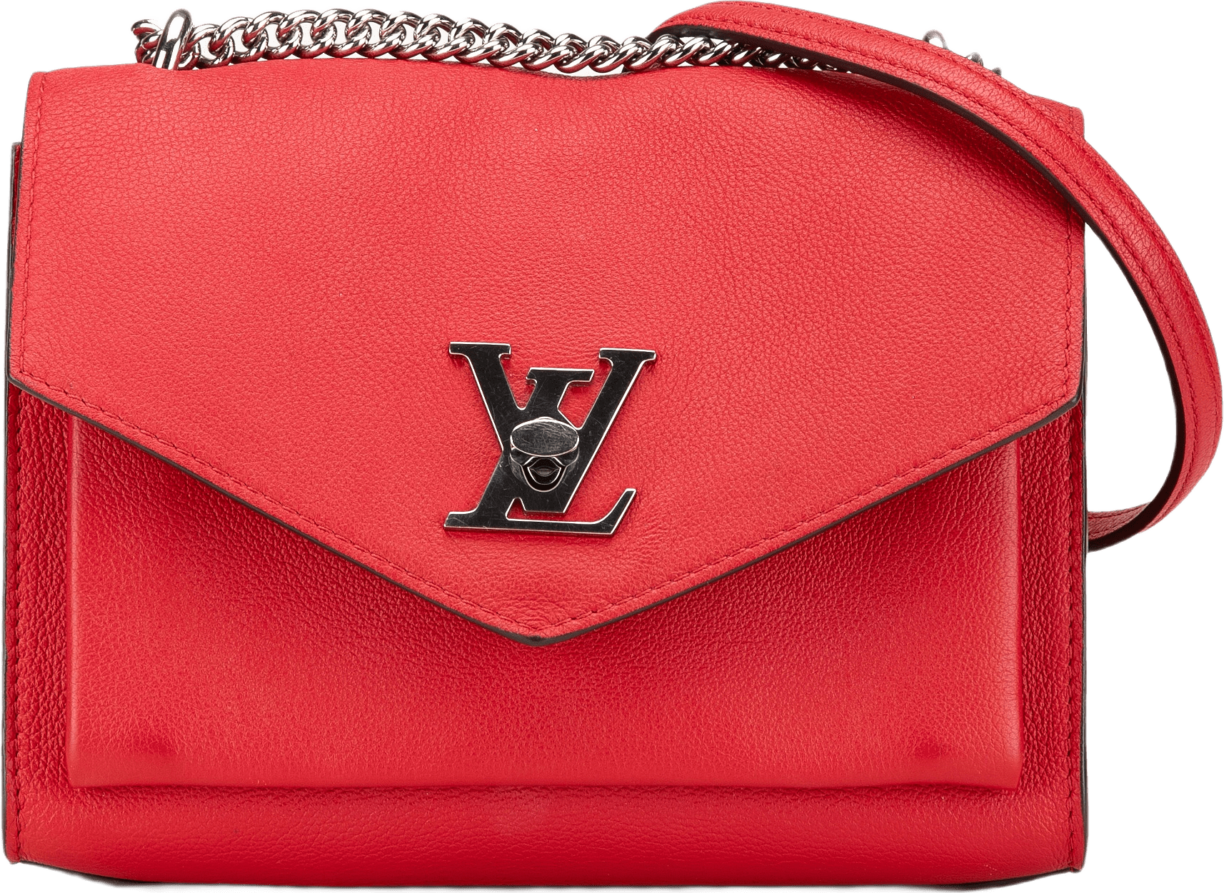 Louis Vuitton Mylockme Bb, från Luxclusif, i färgen red.