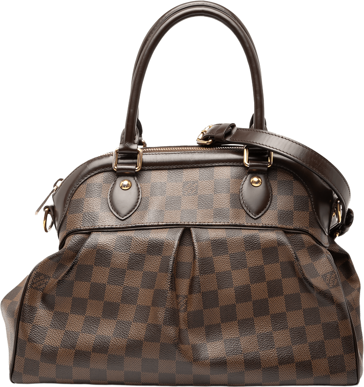 Louis Vuitton Damier Ebene Trevi Pm, från Luxclusif, i färgen brown.