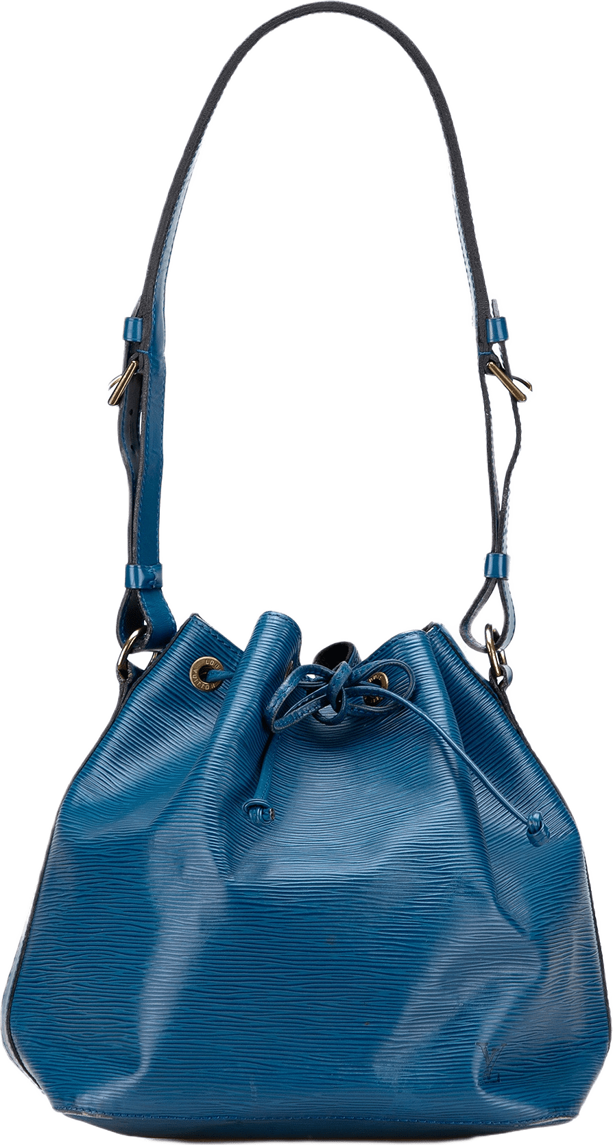 Louis Vuitton Epi Petit Noe, från Luxclusif, i färgen blue.
