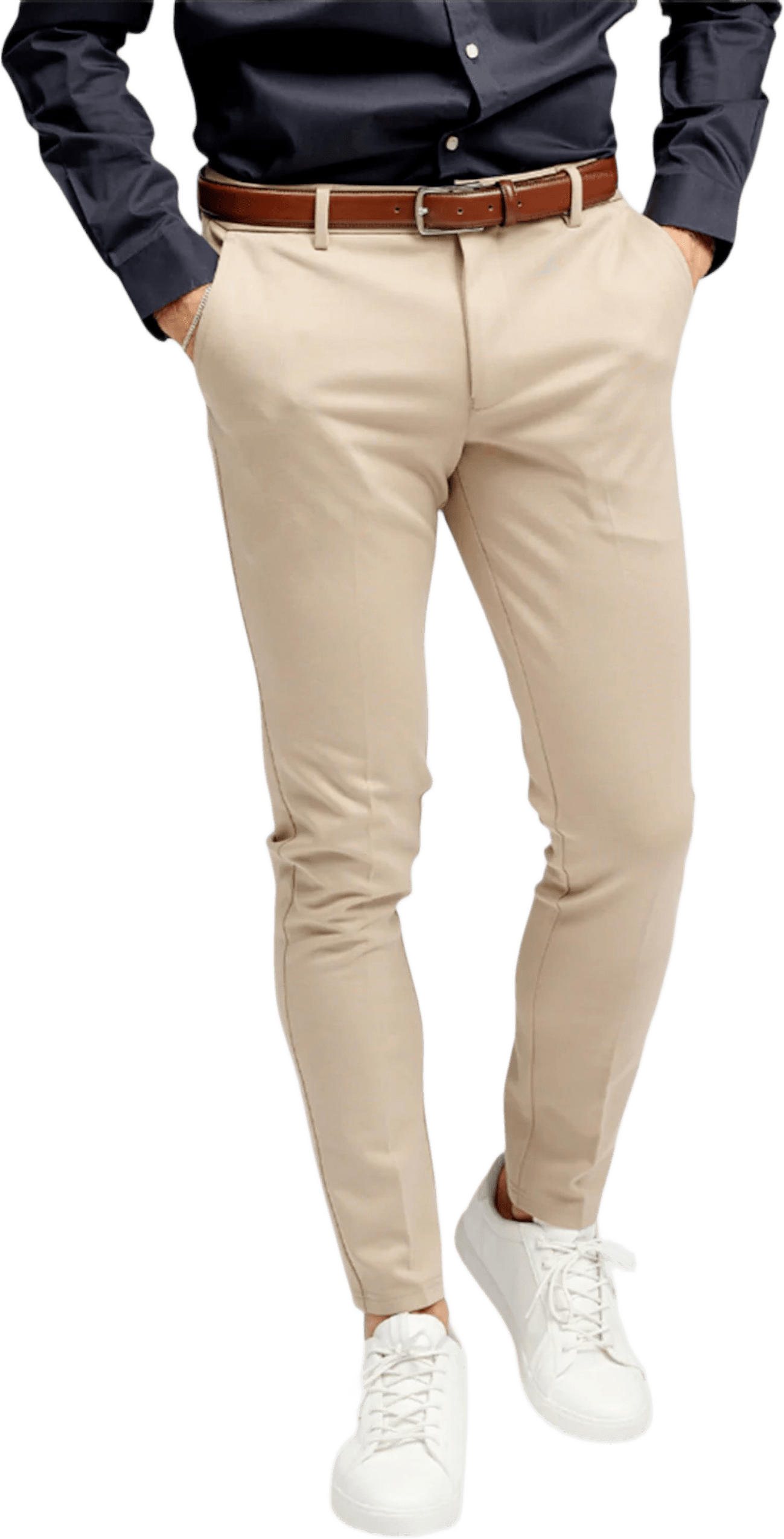 The Original Performance Pants, från TeeShoppen, i färgen sand beige.