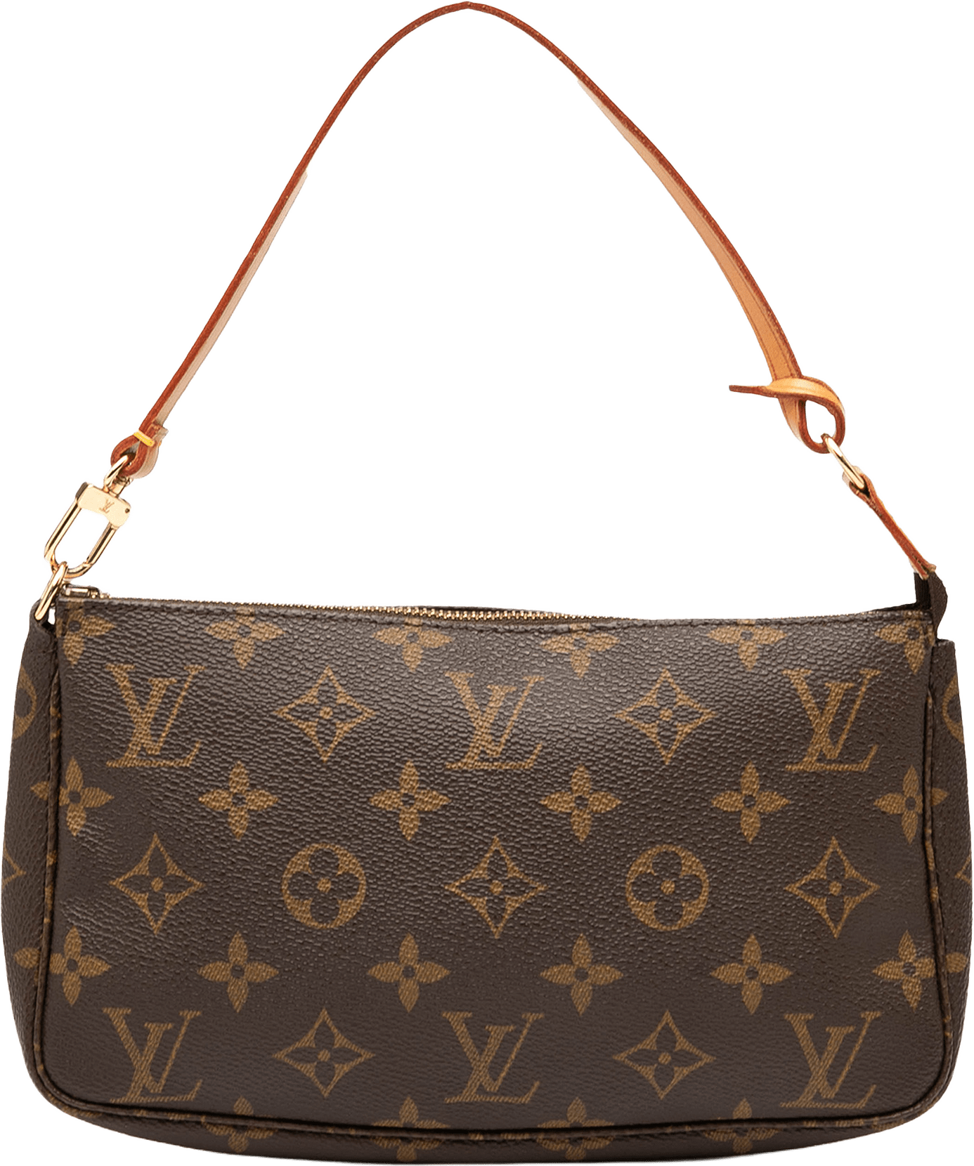 Louis Vuitton Monogram Pochette Accessoires, från Luxclusif, i färgen brown.