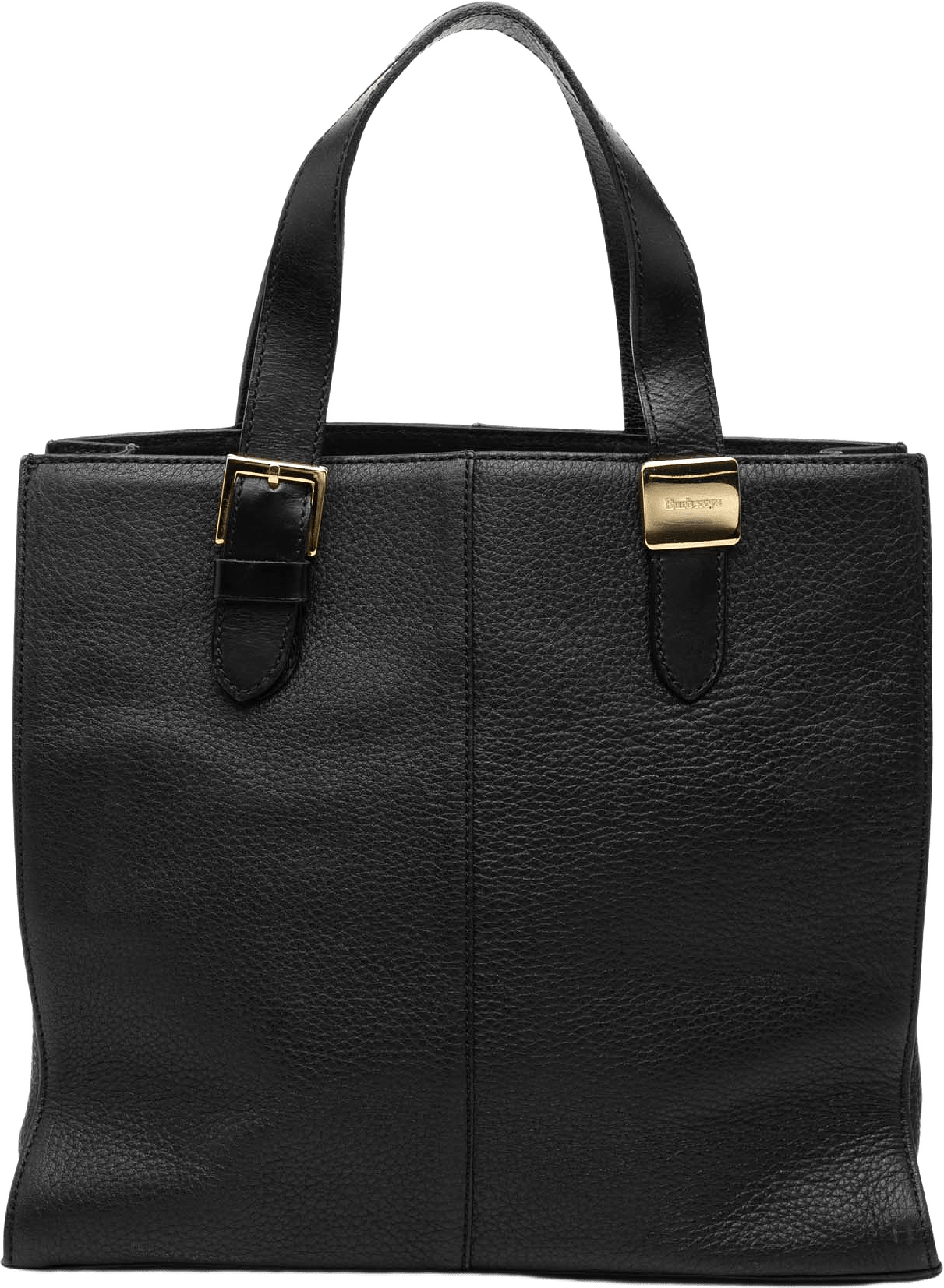 Burberry Leather Tote, från Luxclusif, i färgen black.