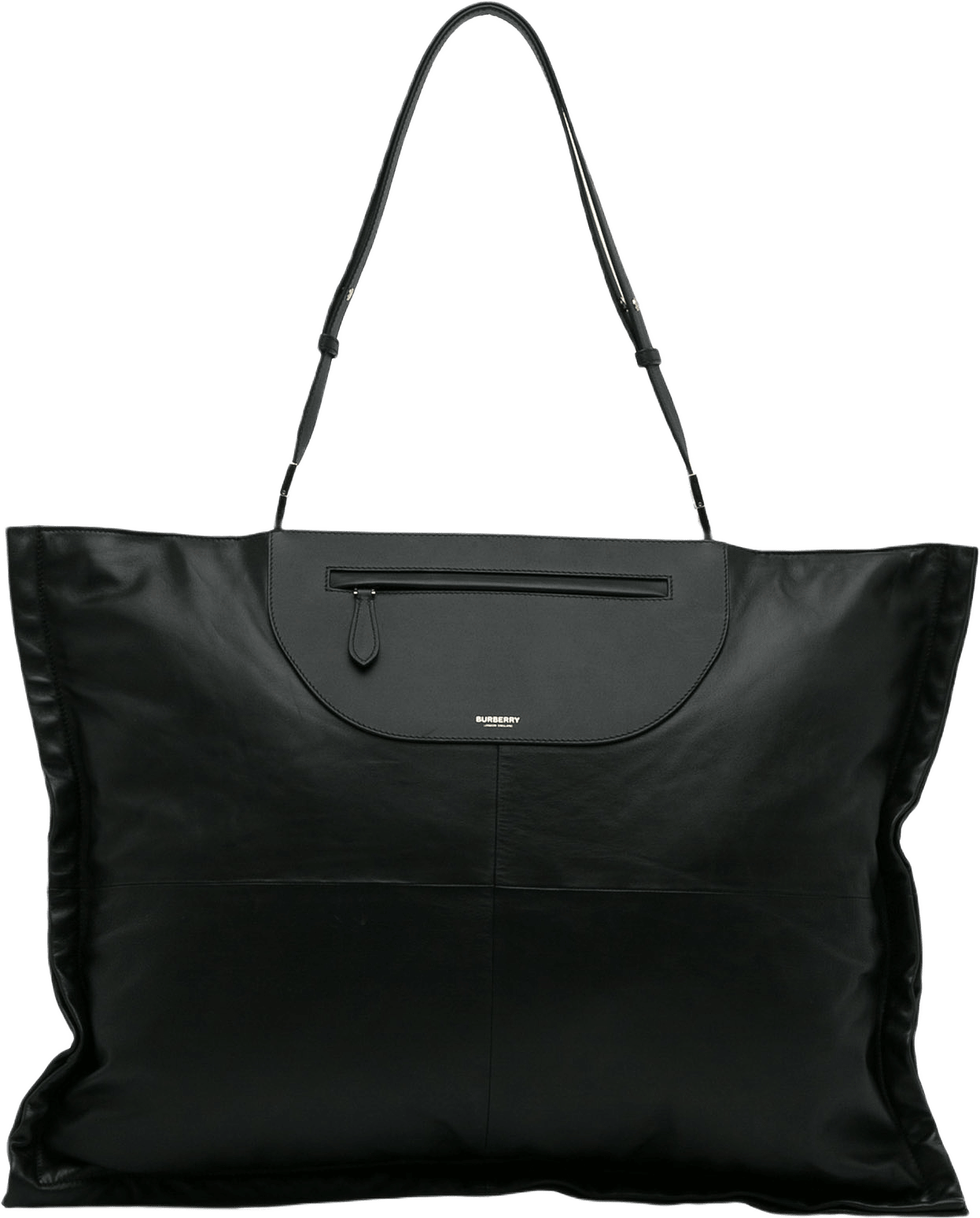 Burberry Lambskin Olympia Scarf Tote, från Luxclusif, i färgen black.