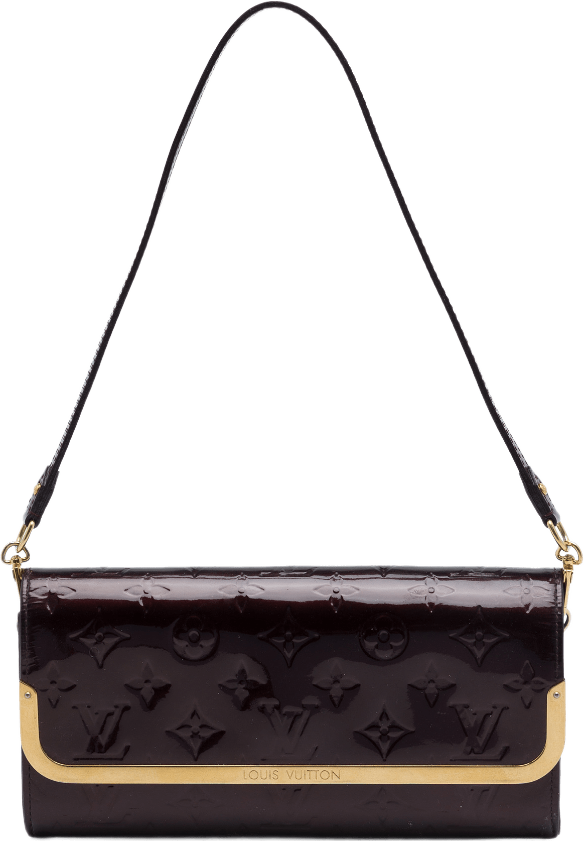 Louis Vuitton Monogram Vernis Ana, från Luxclusif, i färgen purpur.