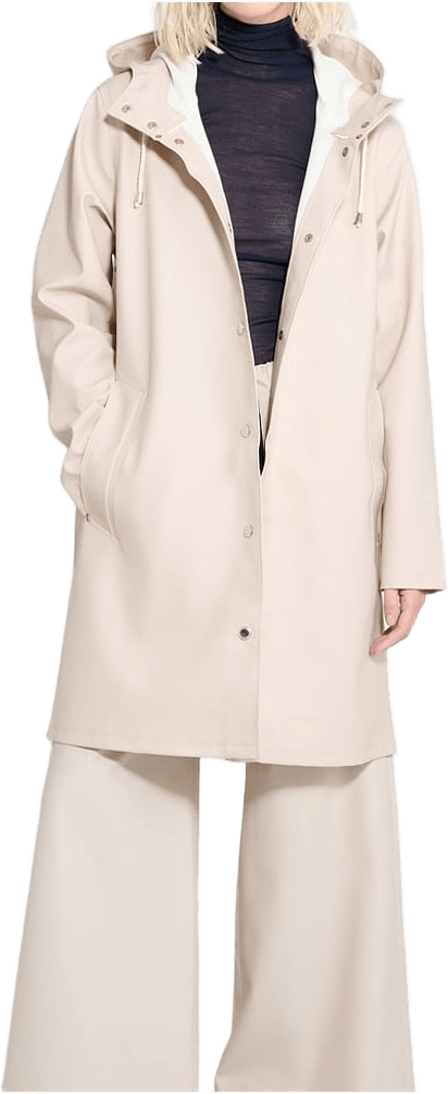 Mosebacke Raincoat, från Stutterheim, i färgen light sand.