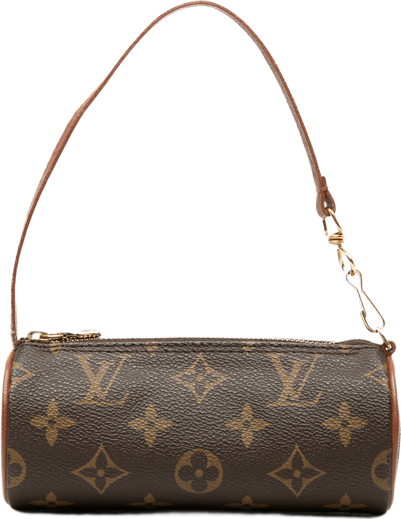 Louis Vuitton Monogram Papillon Pochette, från Luxclusif, i färgen brun.