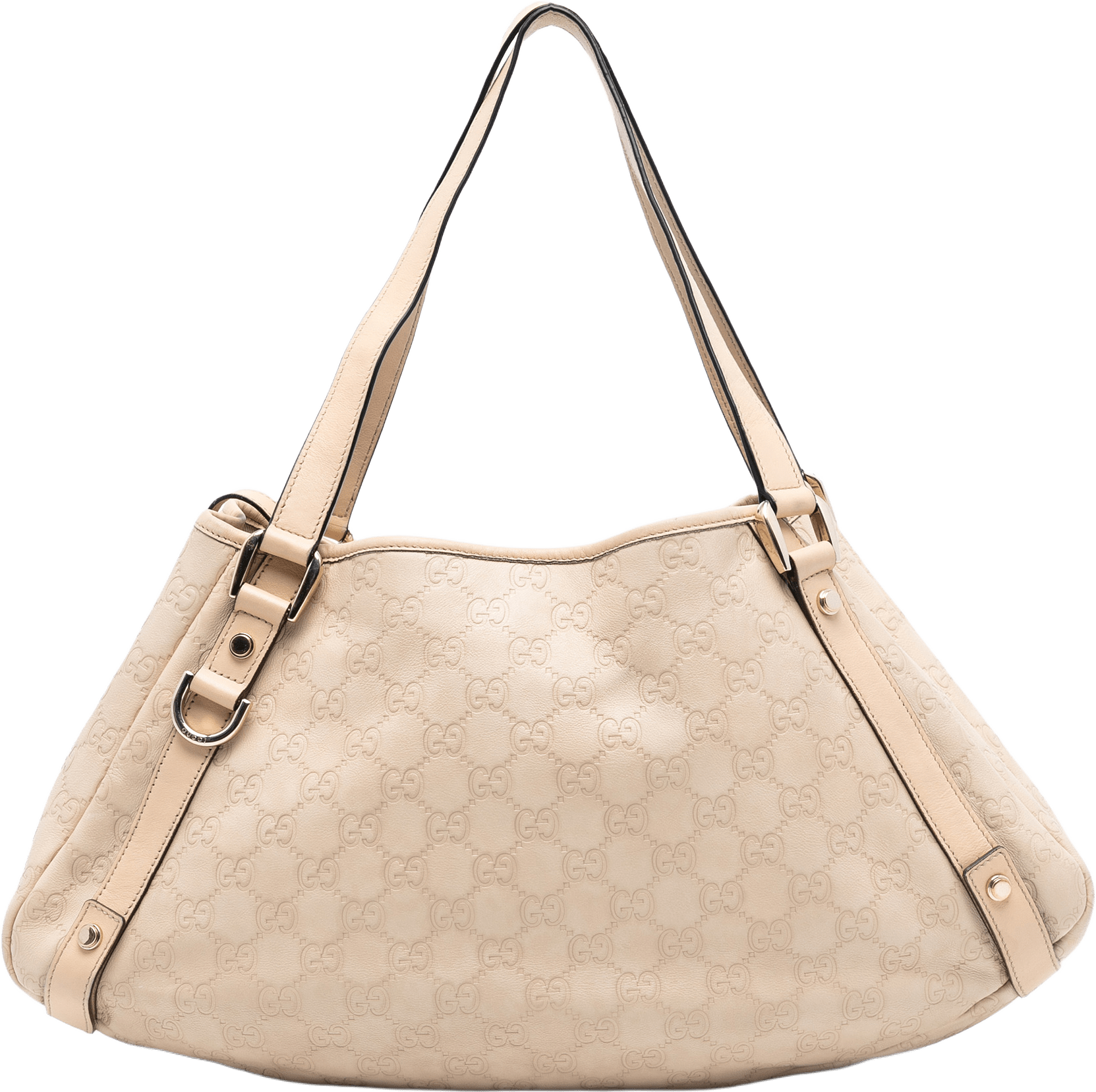 Gucci Medium Guccissima Abbey D Ring Tote, från Luxclusif, i färgen beige.