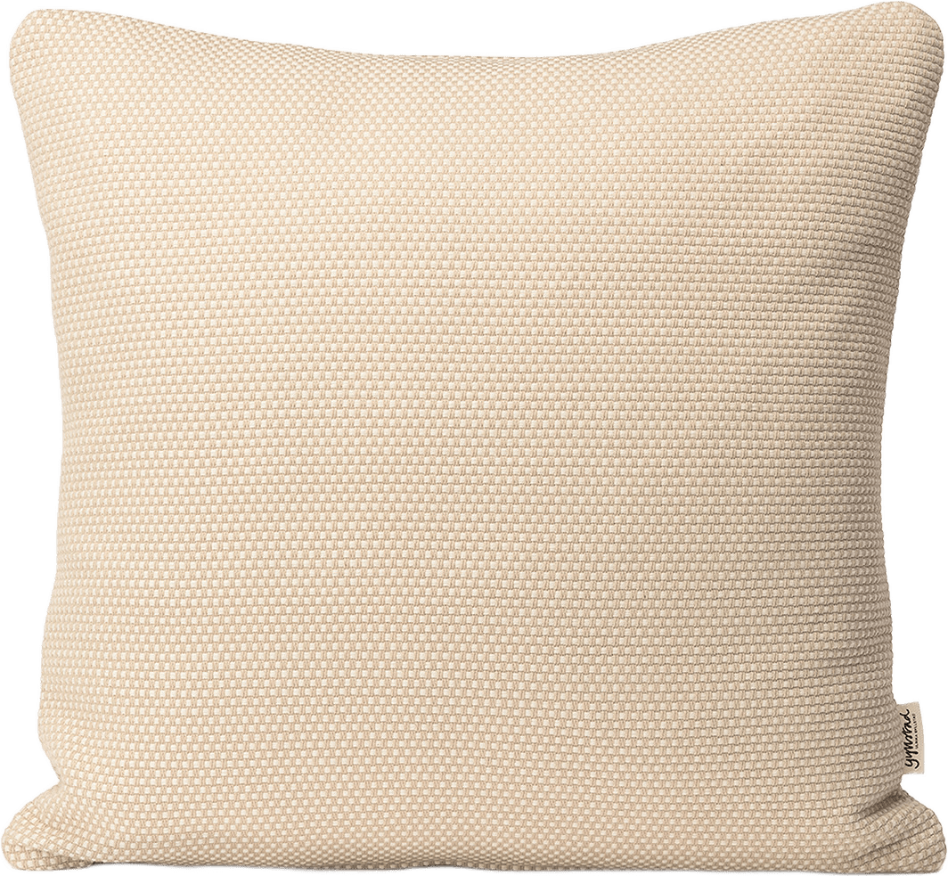 Kuddfodral H-weave, 50 Cm, från Gyllstad, i färgen ljus sand.