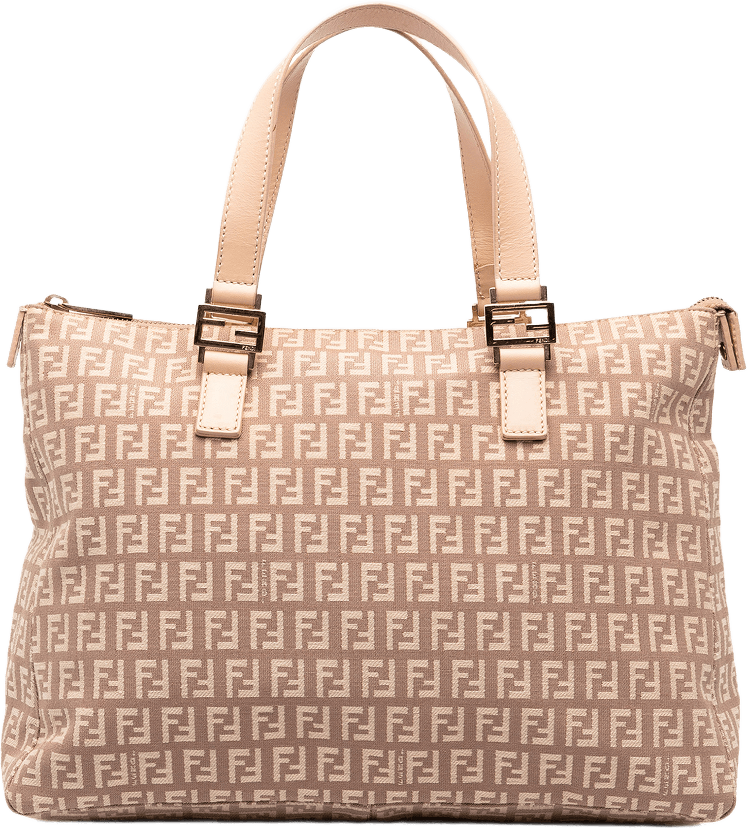 Fendi Zucchino Canvas Tote, från Luxclusif, i färgen rosa.