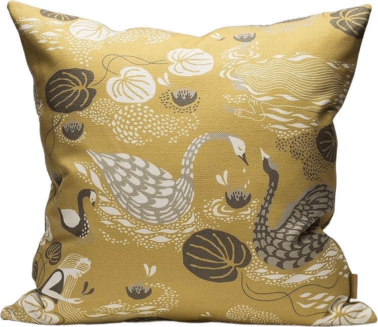 Kuddfodral Noble Nymphs 50x50cm Gul, från Littlephant, i färgen gul.