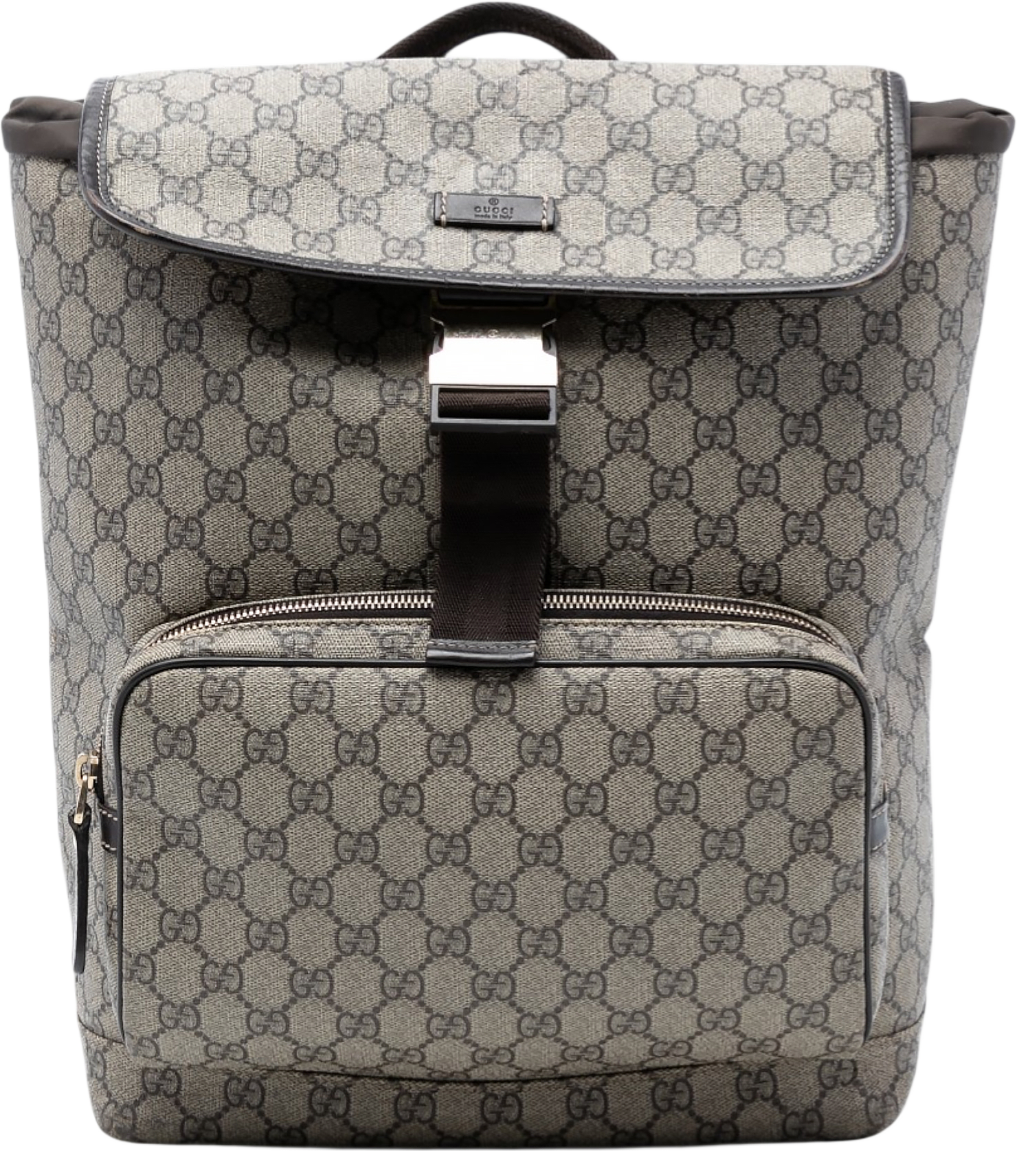 Gucci Gg Supreme Backpack, från Luxclusif, i färgen beige.