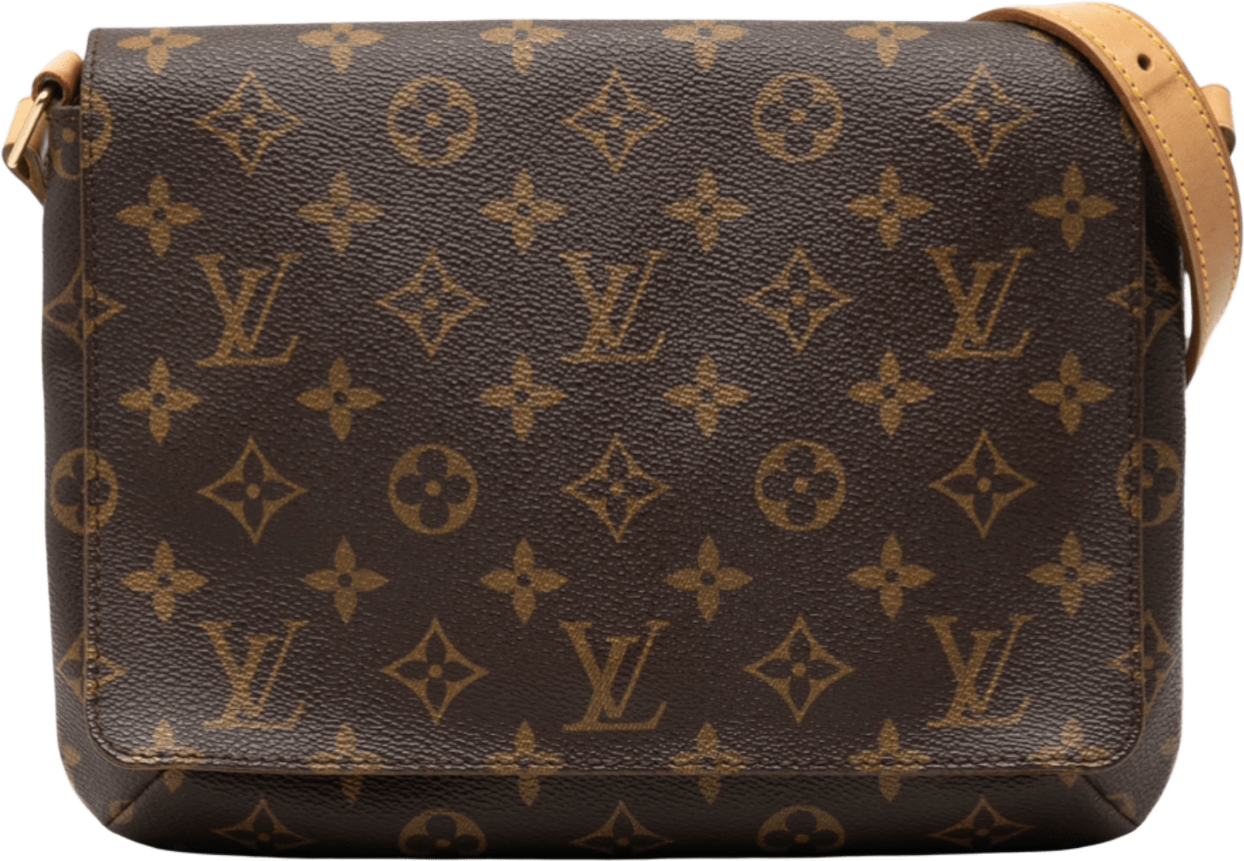 Louis Vuitton Monogram Musette Tango Short Strap, från Luxclusif, i färgen brown.
