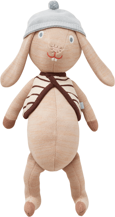 Jojo Rabbit, från OYOY Mini, i färgen light brown.