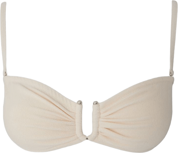 Bandeau Bikini Top, från Understatement, i färgen cream.