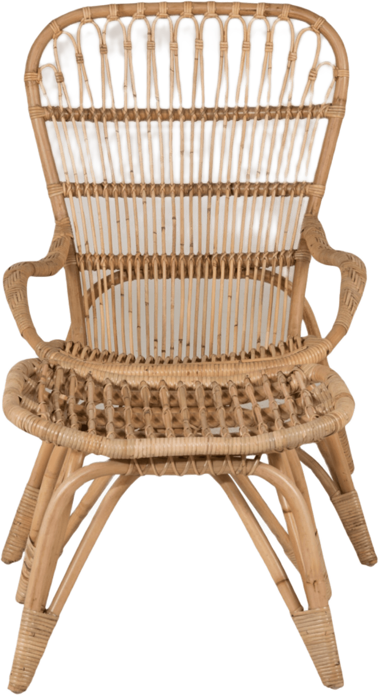 Ella Fåtölj, från Venture Home, i färgen offwhite.