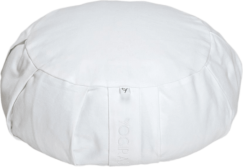 Meditationskudde Meditation Cushion, Round, från Yogiraj, i färgen offwhite.