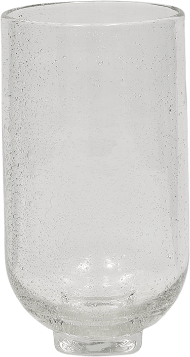 Kuki Vase, från OYOY Living, i färgen clear.