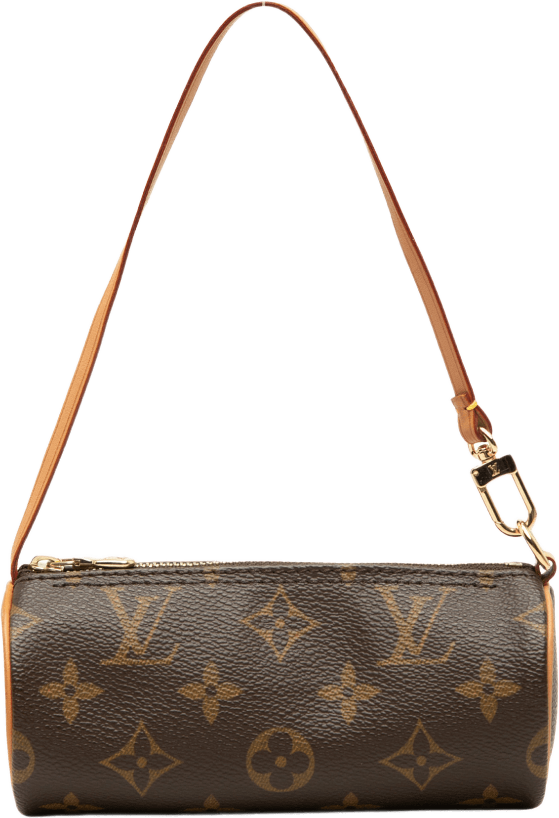 Louis Vuitton Monogram Papillon Pochette, från Luxclusif, i färgen brun.