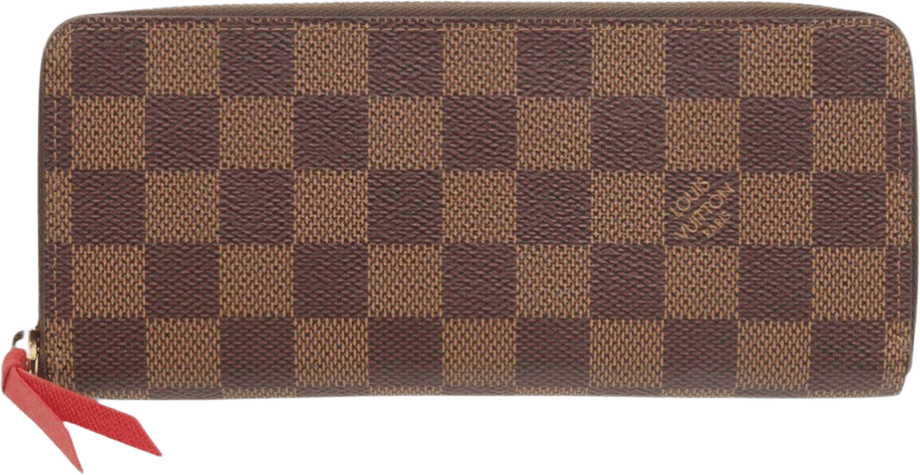 Louis Vuitton Damier Ebene Zippy Long Wallet, från Luxclusif, i färgen brown.