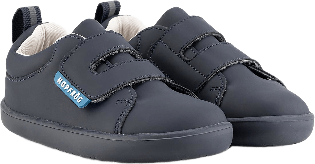 Hopfrög Smart Walker Casual Barefoot, från Minimoca, i färgen navy blue.