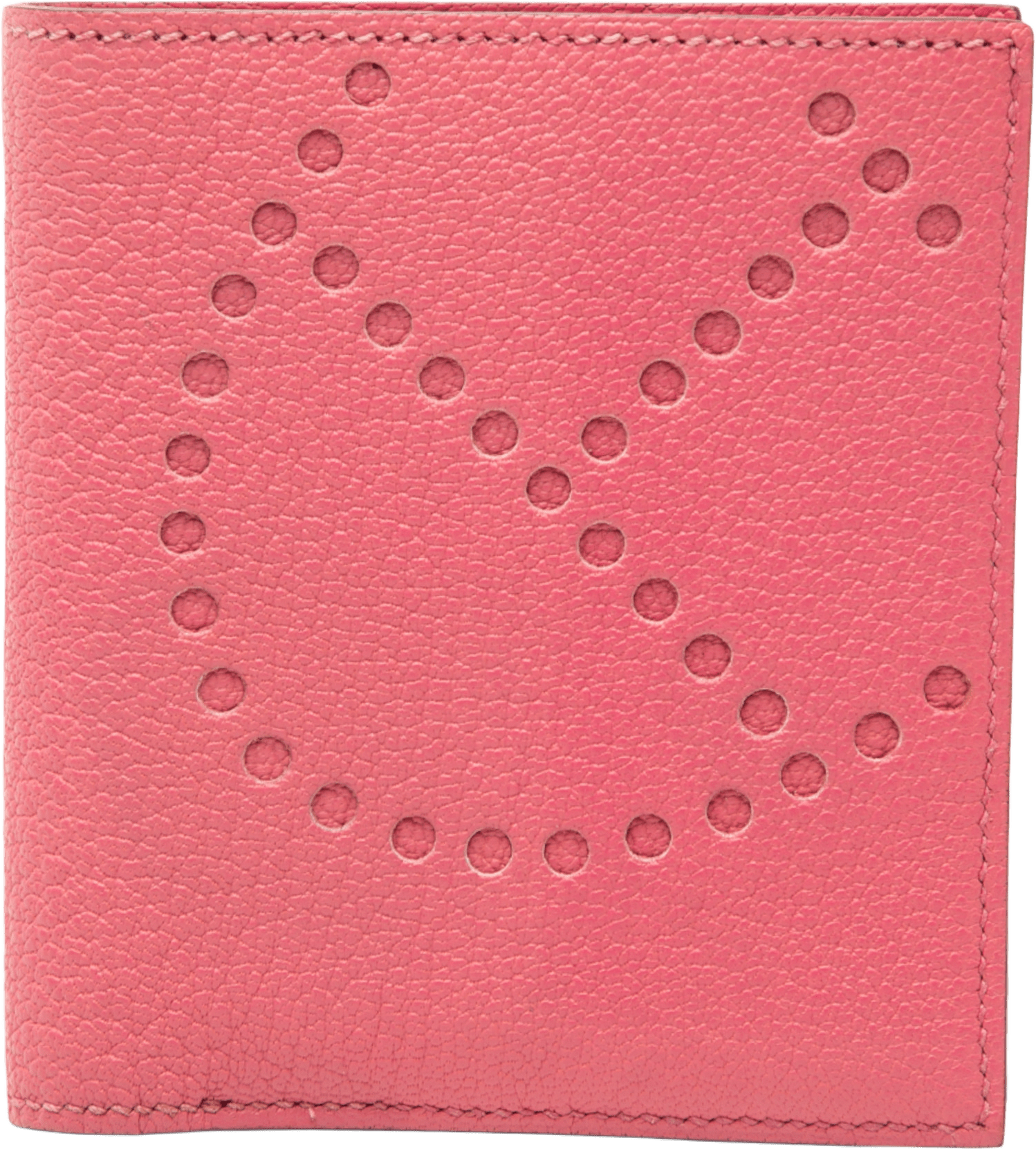 Hermès Chevre Mysore Evelyne Small Wallet, från Luxclusif, i färgen blush.