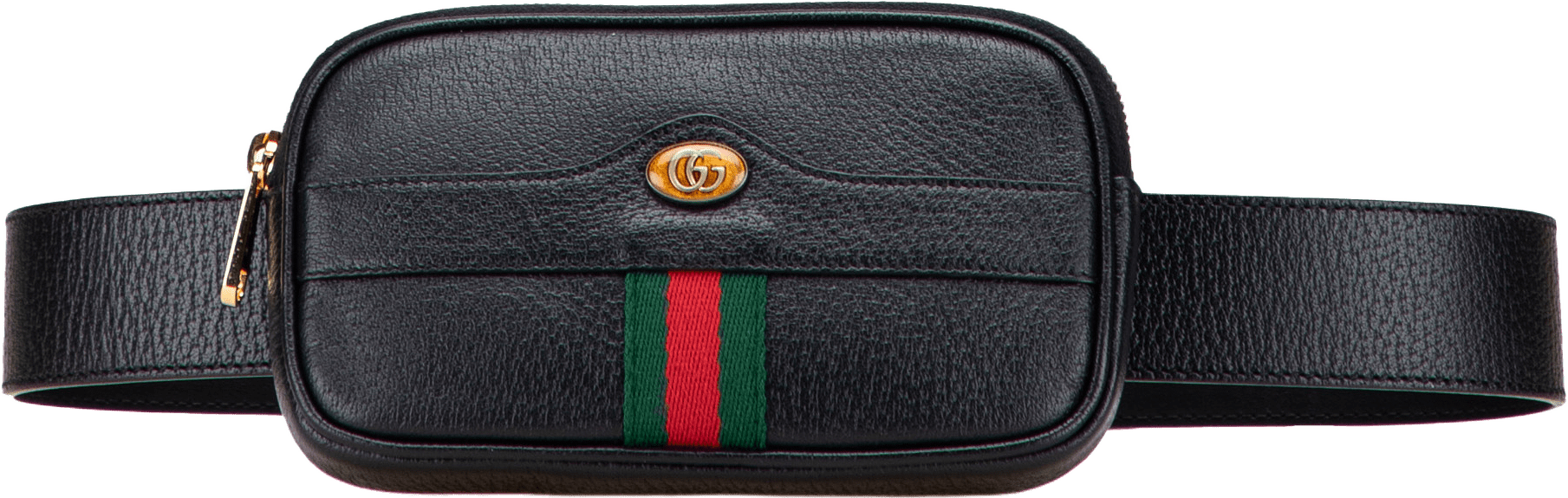 Gucci Small Leather Ophidia Belt Bag, från Luxclusif, i färgen black.