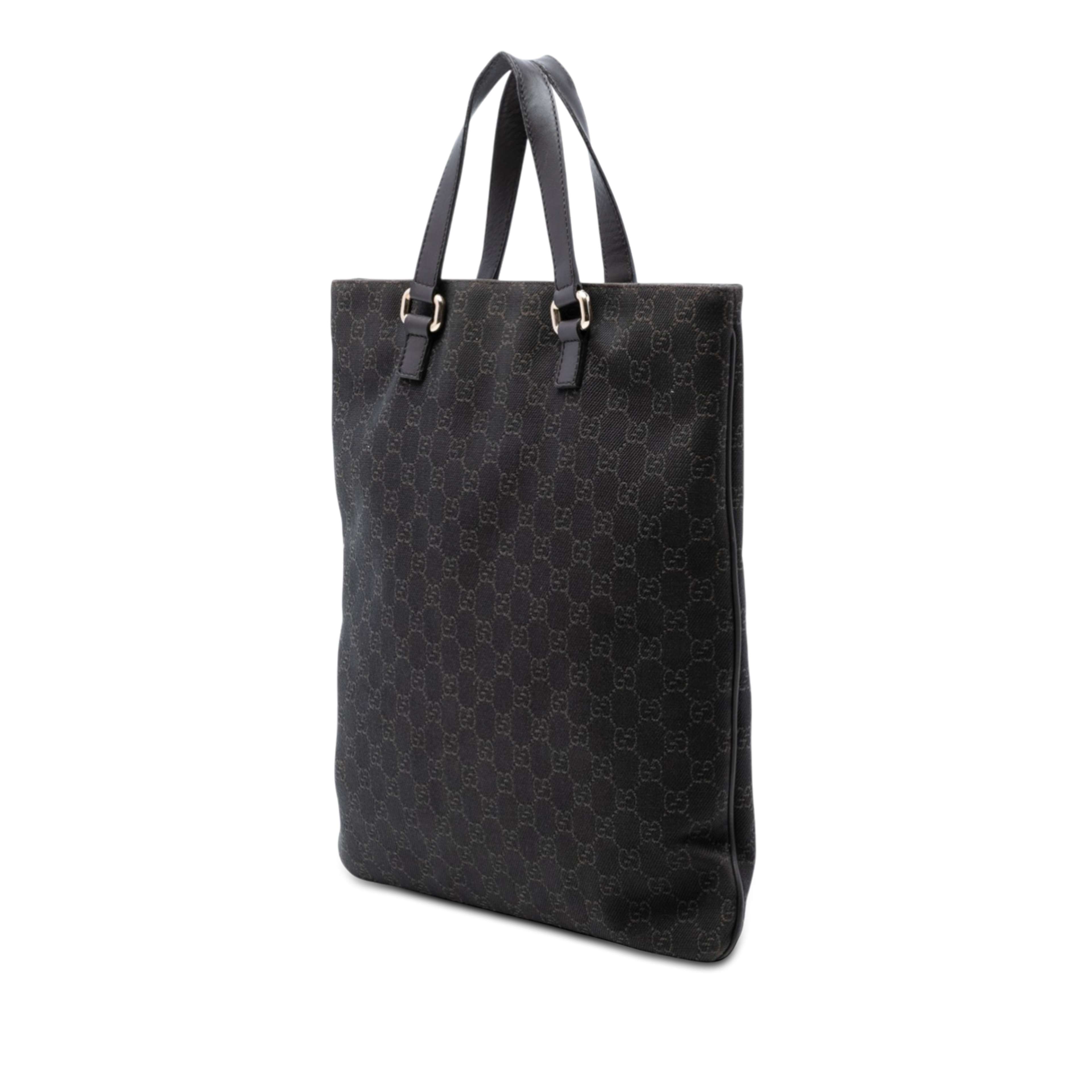 Gucci Gg Denim Tote, från Luxclusif, i färgen brun. Klicka för att öppna bilden i stort format