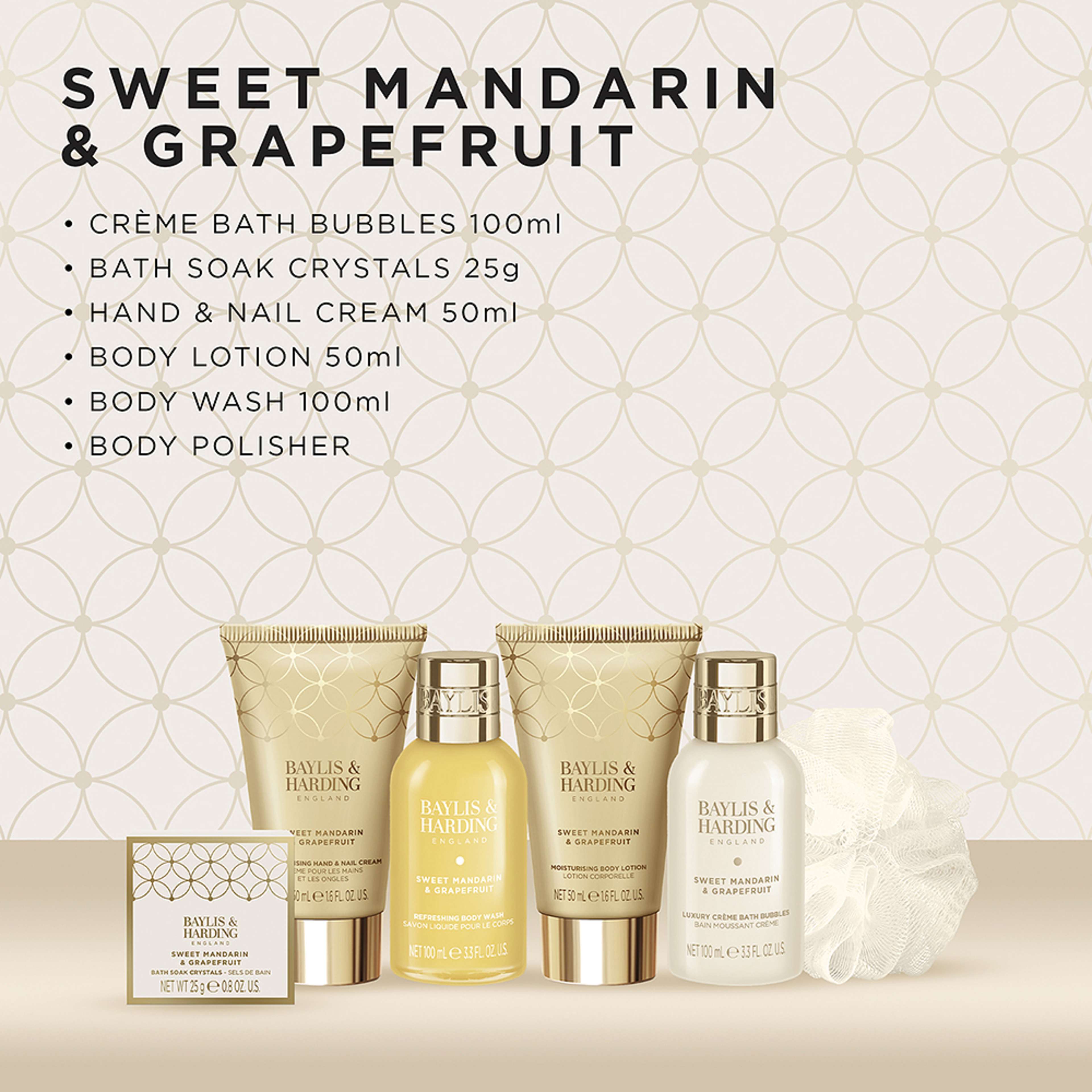 Sweet Mandarin & Grapefruit Luxury Pamper Present Gift Set, från Baylis & Harding. Klicka för att öppna bilden i stort format