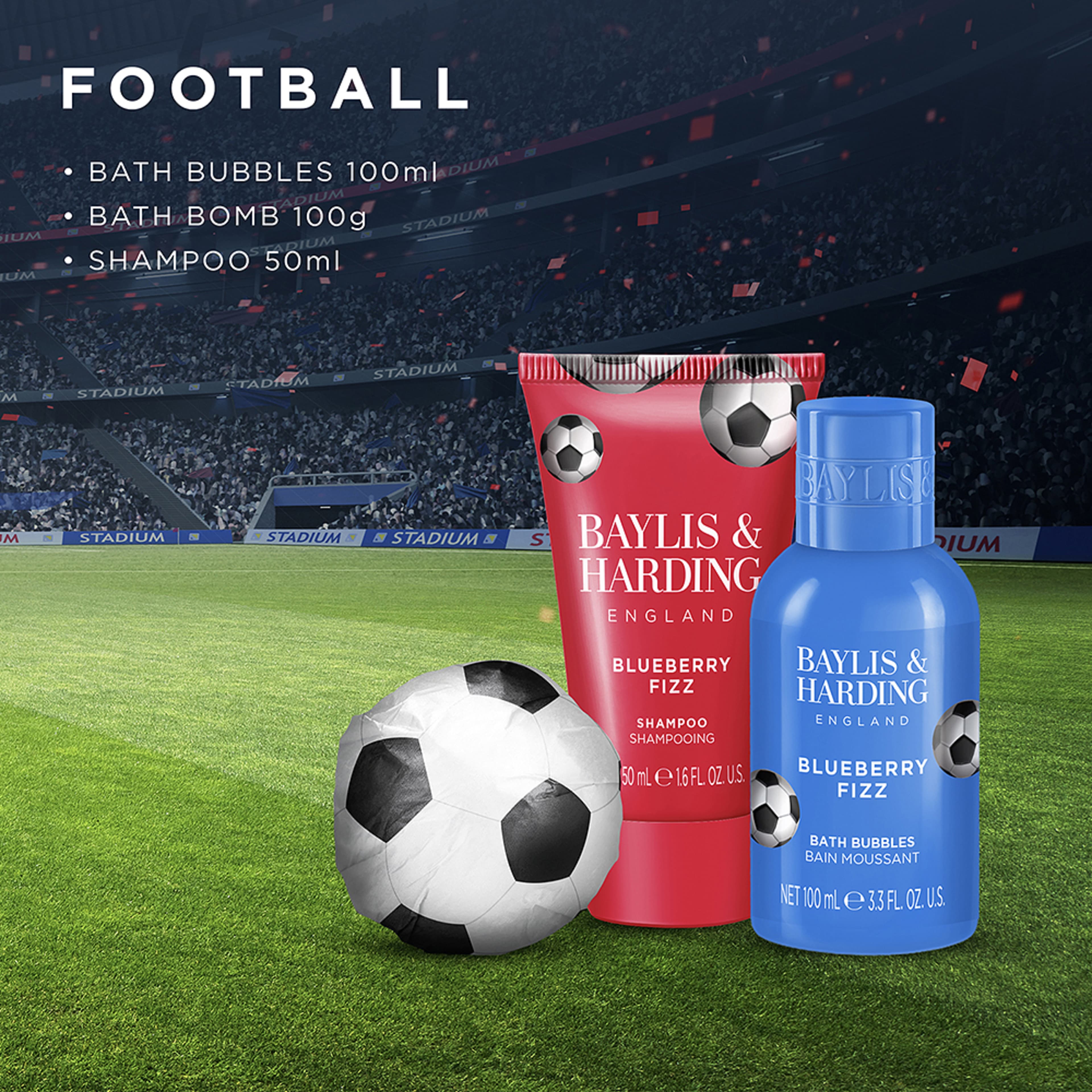 Football Stars Wash Bag Gift Set, från Baylis & Harding. Klicka för att öppna bilden i stort format