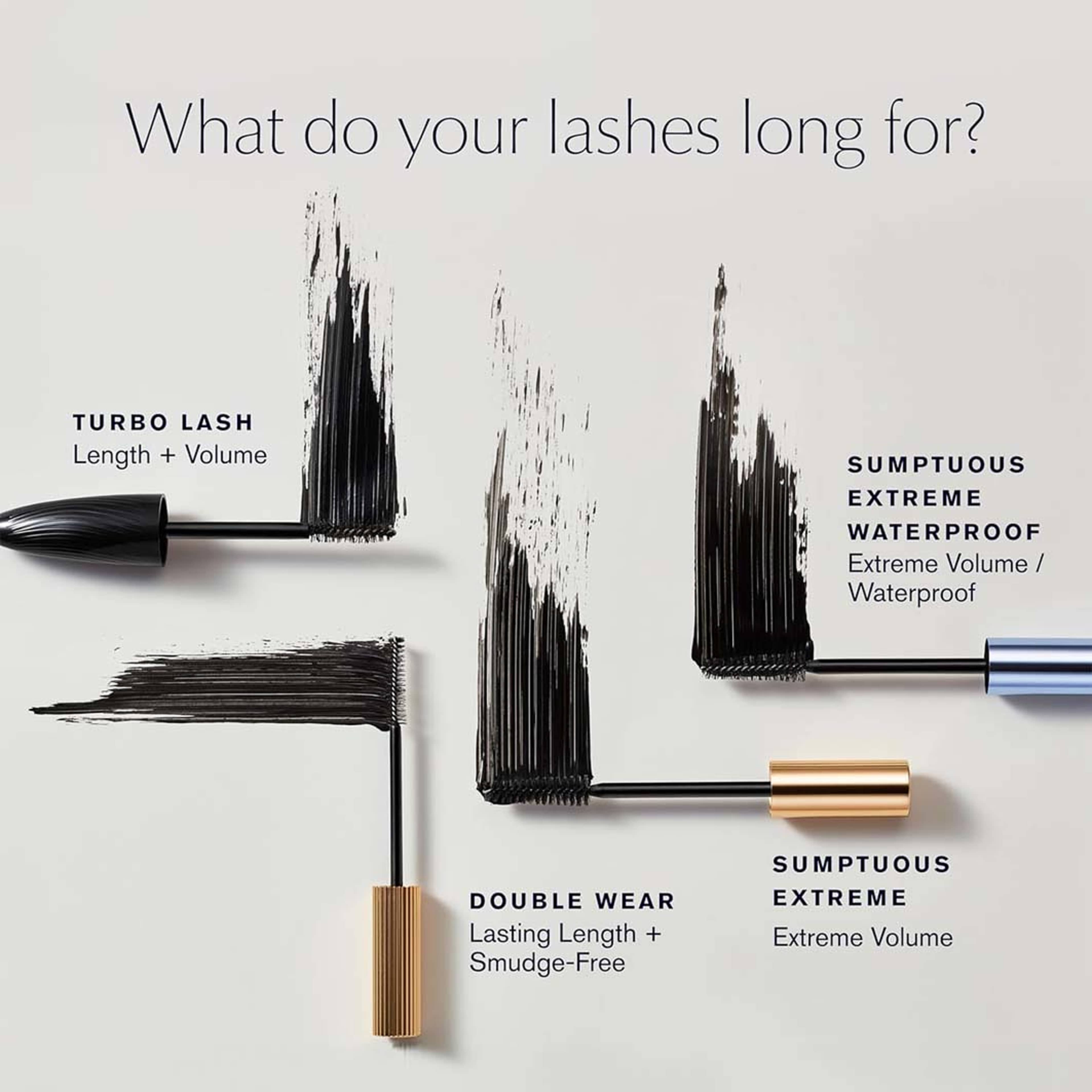 Sumptuous Extreme Lash Multiplying Volume Mascara, från Estée Lauder, i färgen Black. Klicka för att öppna bilden i stort format
