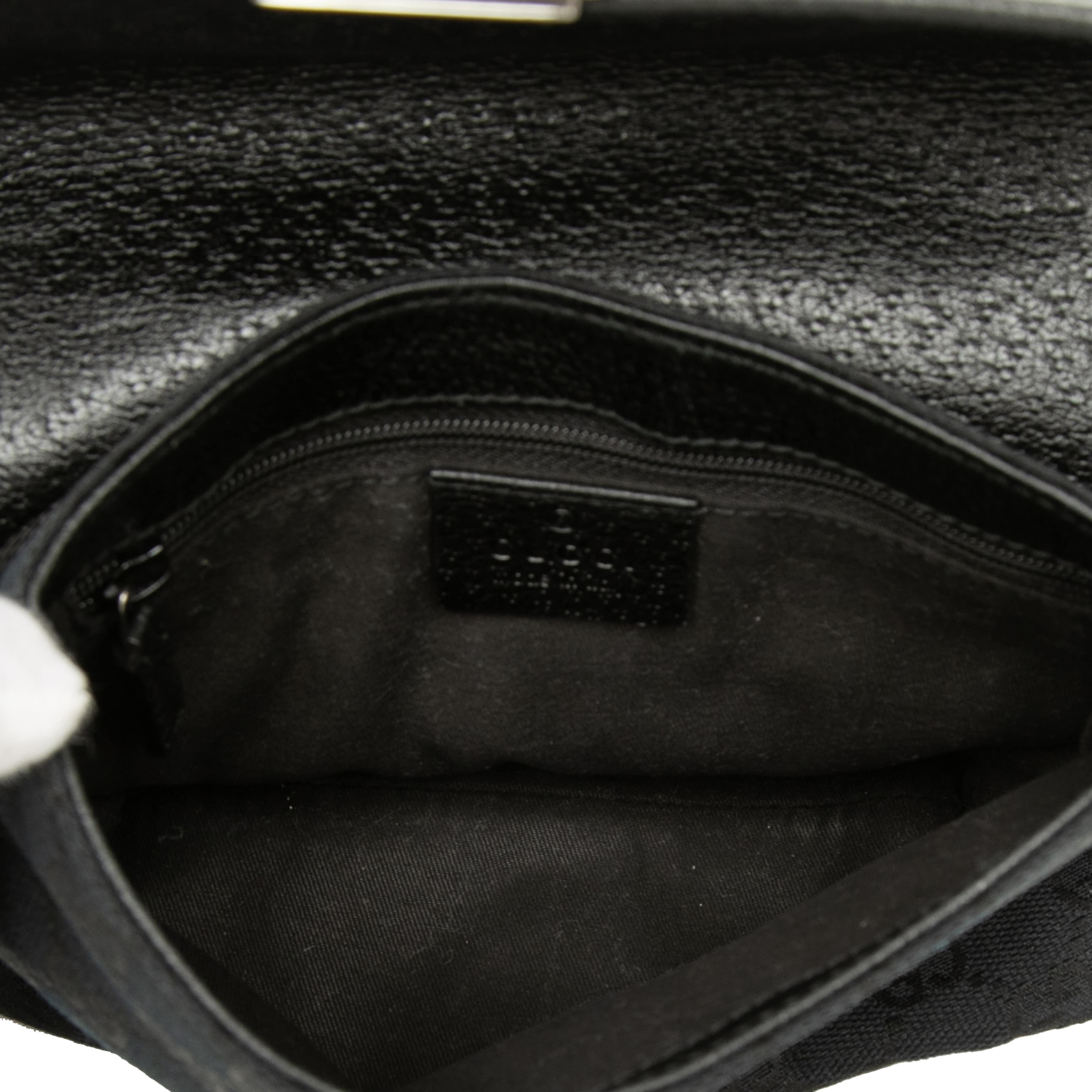 Gucci Gg Canvas Belt Bag, från Luxclusif, i färgen svart. Klicka för att öppna bilden i stort format