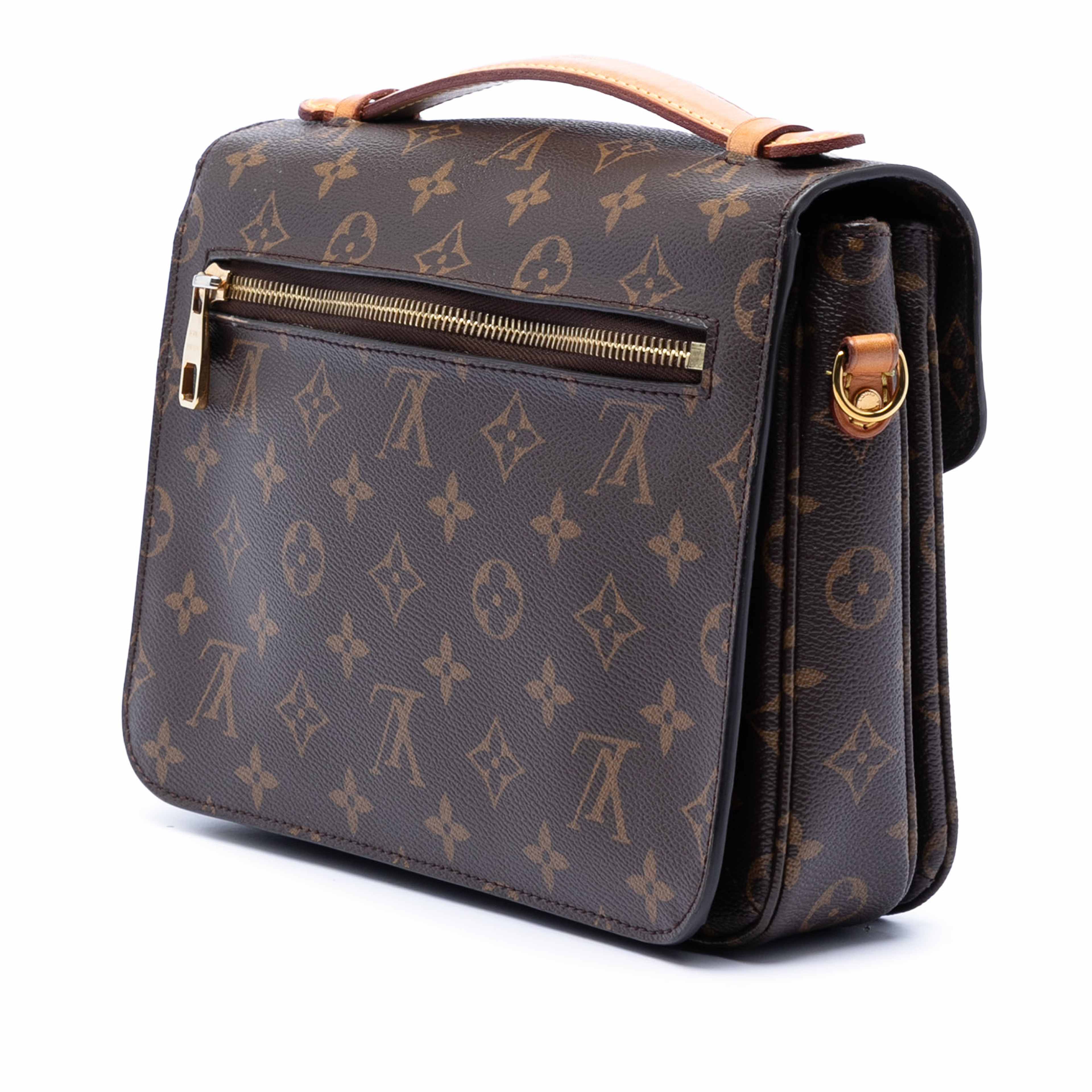 Louis Vuitton Monogram Pochette Metis, från Luxclusif, i färgen brun. Klicka för att öppna bilden i stort format