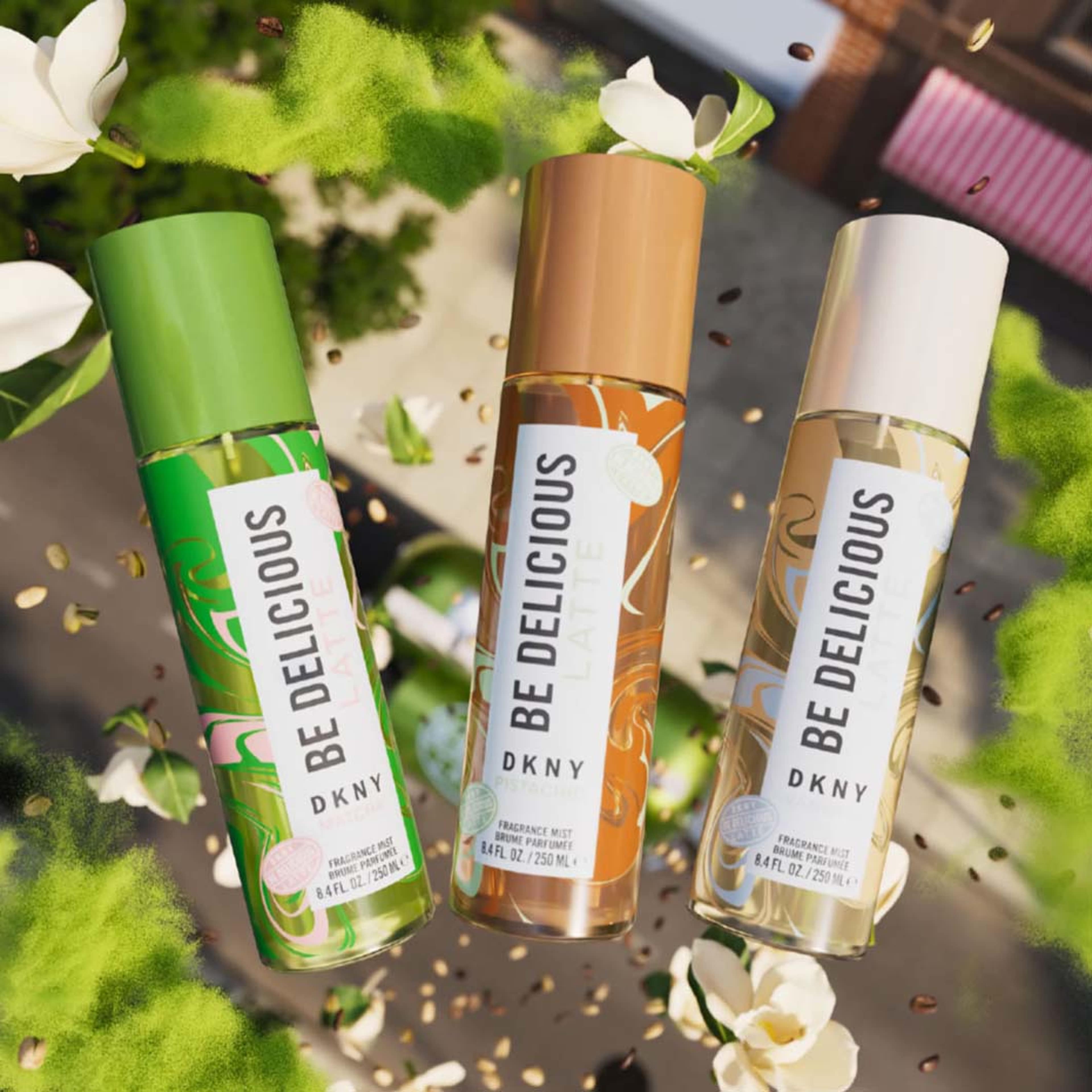 Be Delicious Café Vanilla Latte Bodymist, från DKNY. Klicka för att öppna bilden i stort format