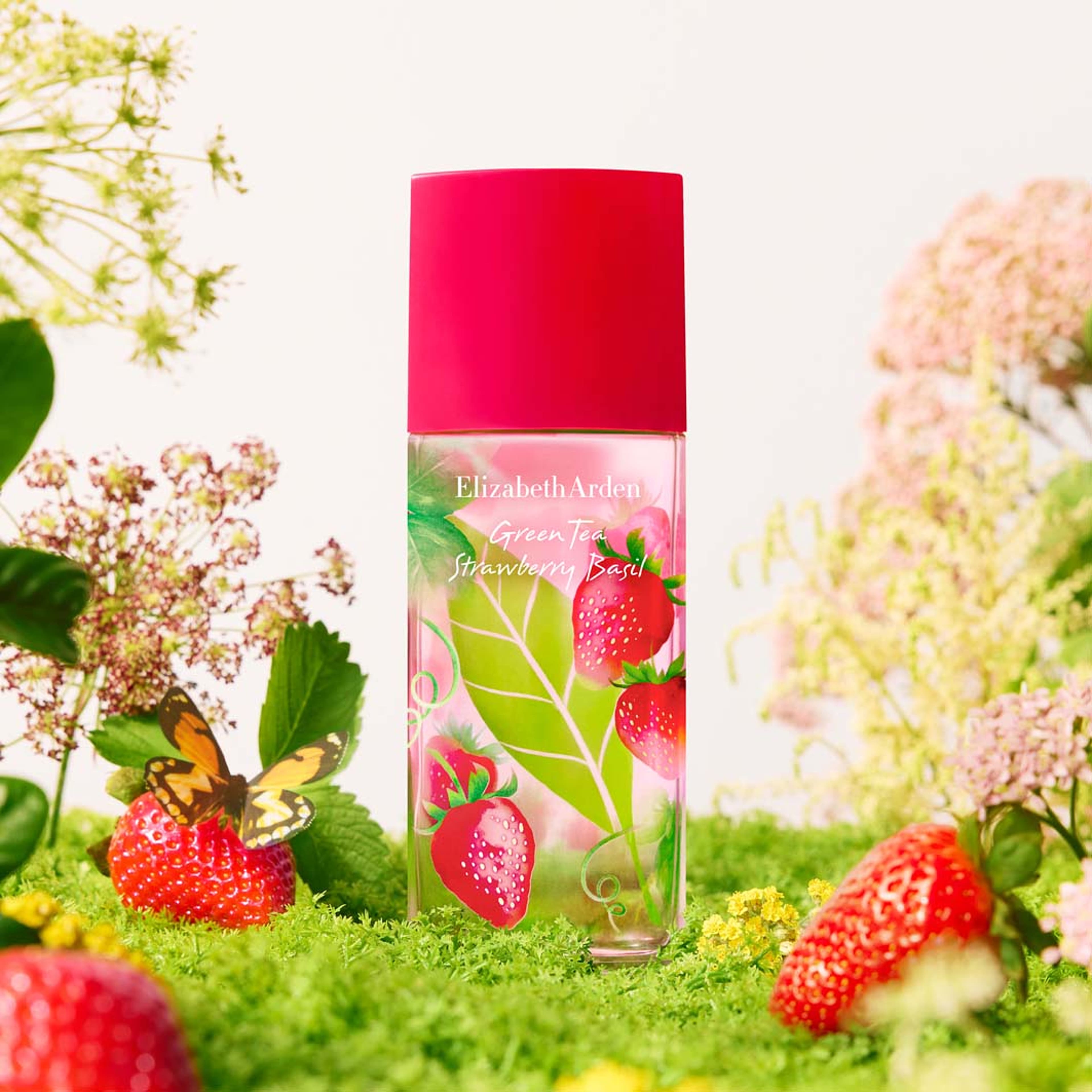 Green Tea Strawberry Basil Eau de toilette, från Elizabeth Arden. Klicka för att öppna bilden i stort format