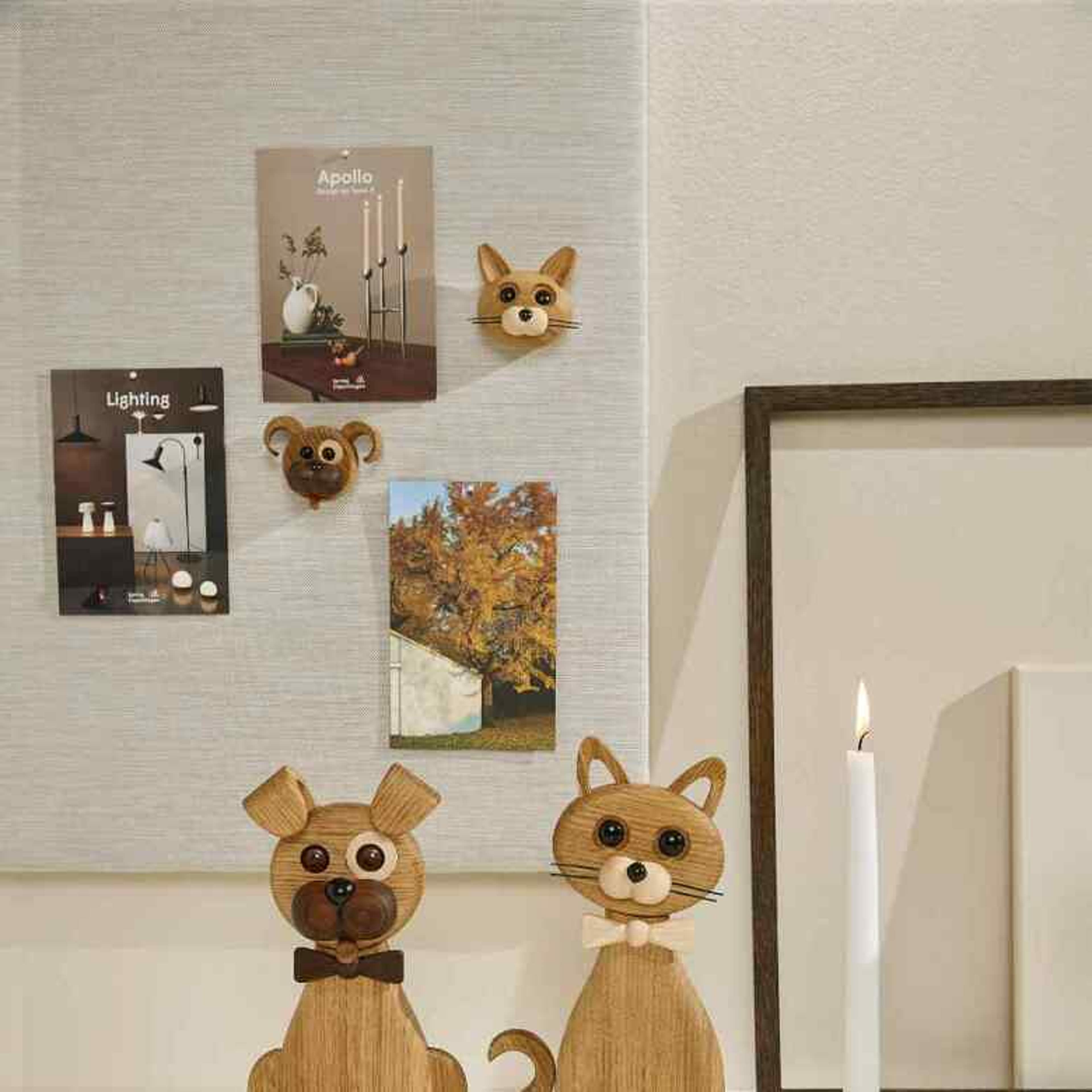 Dekoration Spring Copenhagen Magnet Lucky Katt Ek/lönn, 6 Cm, från Spring Copenhagen, i färgen ek. Klicka för att öppna bilden i stort format