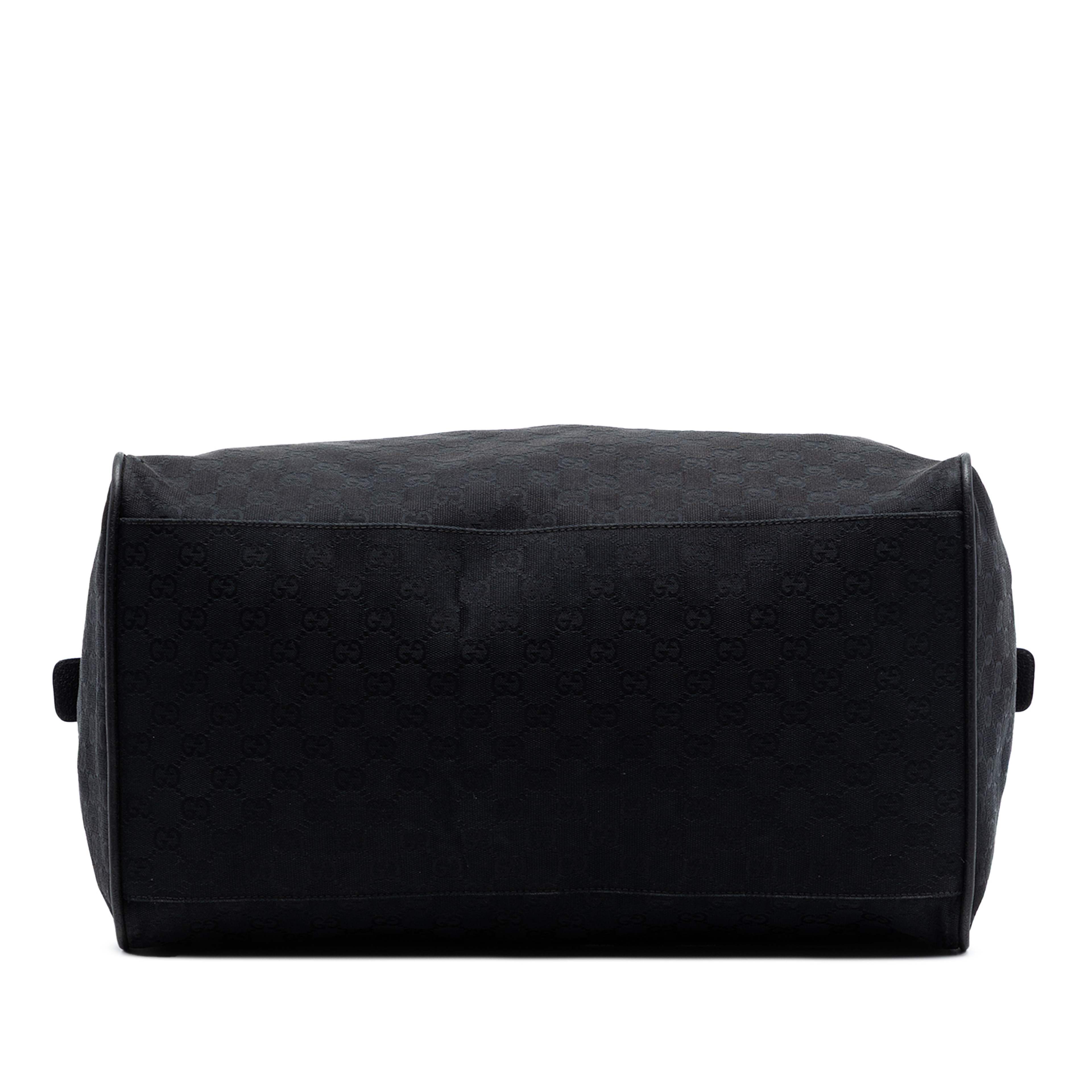 Gucci Gg Canvas Web Travel Bag, från Luxclusif, i färgen black. Klicka för att öppna bilden i stort format