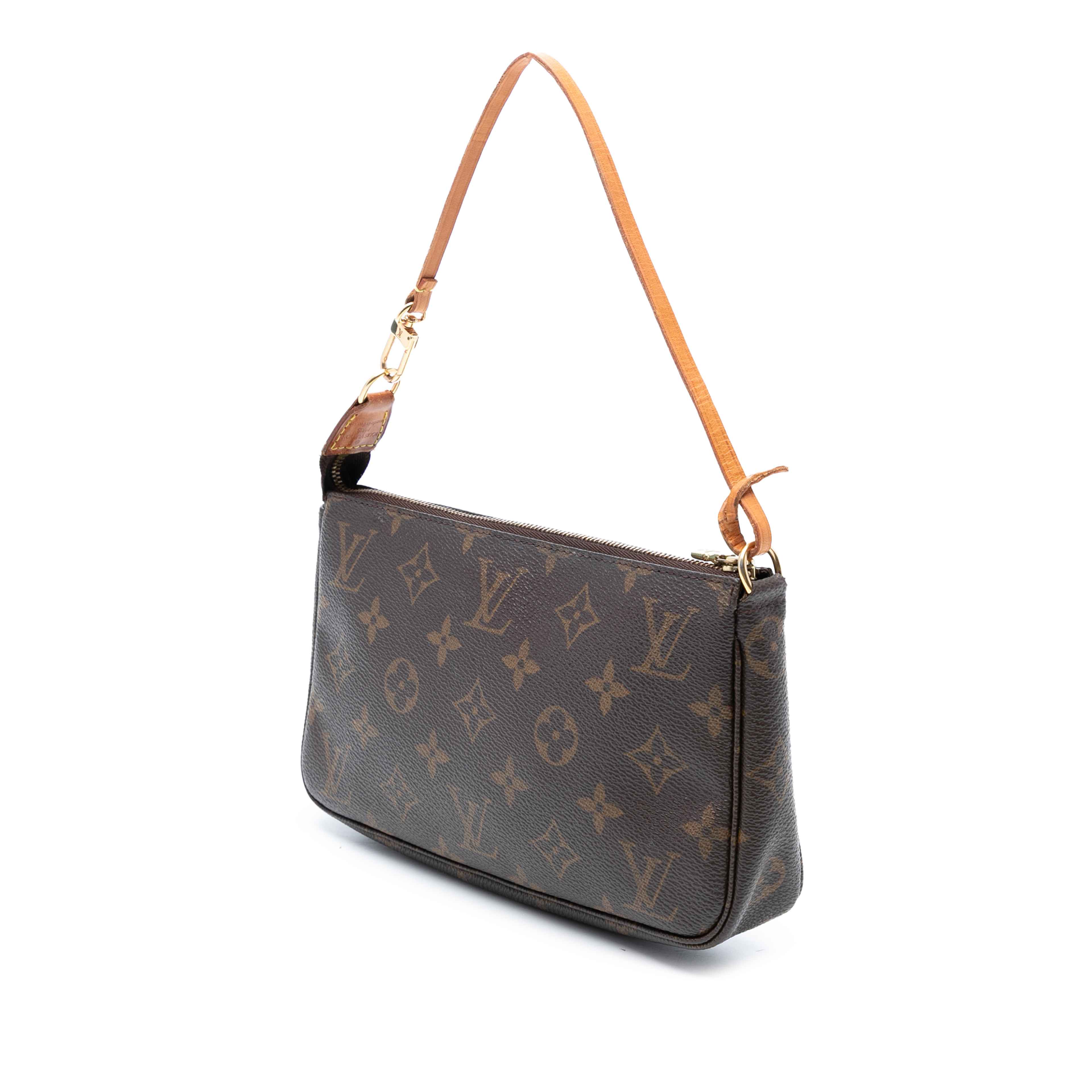 Louis Vuitton Monogram Pochette Accessoires, från Luxclusif, i färgen brown. Klicka för att öppna bilden i stort format