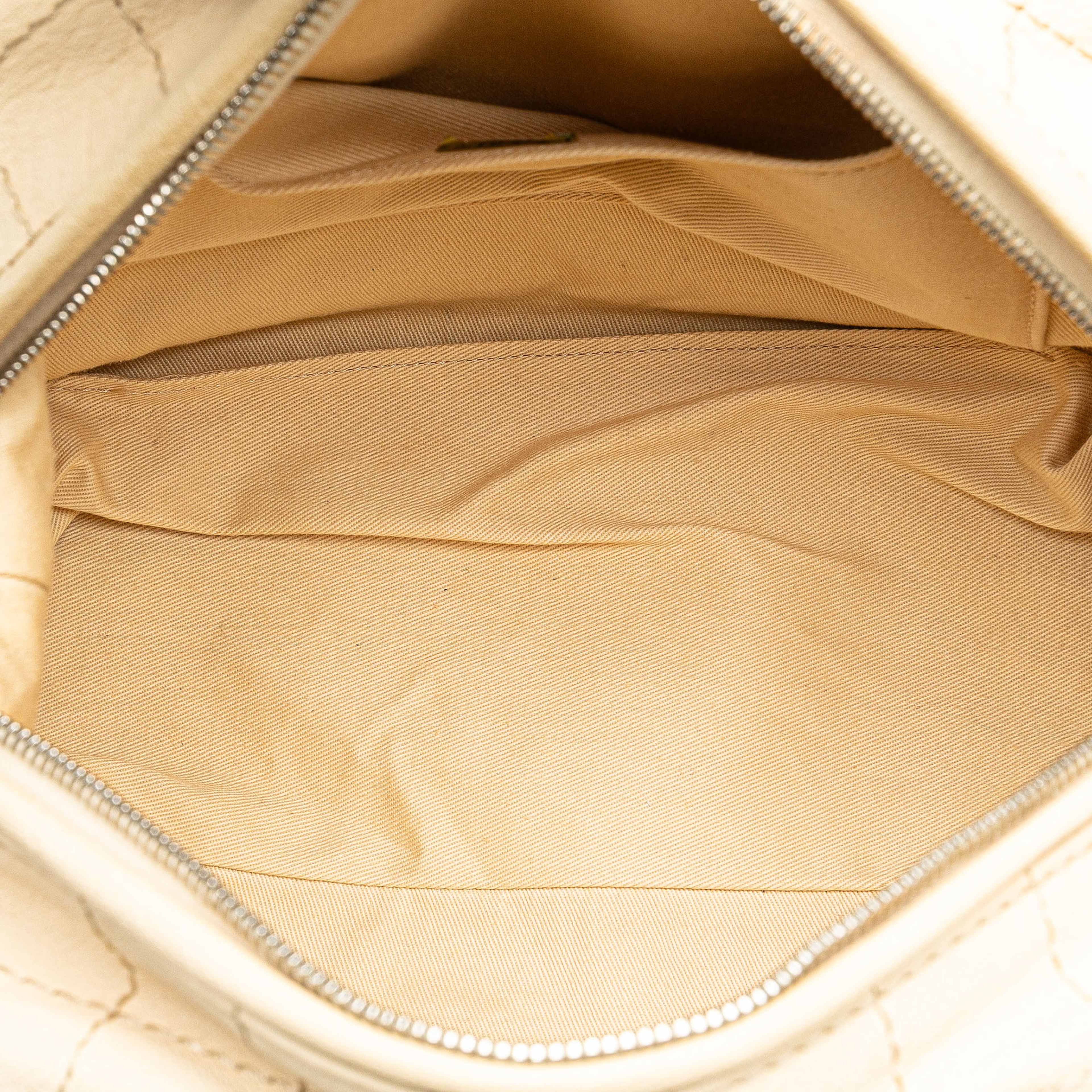 Chanel Goatskin Square Stitch Essential Bowler