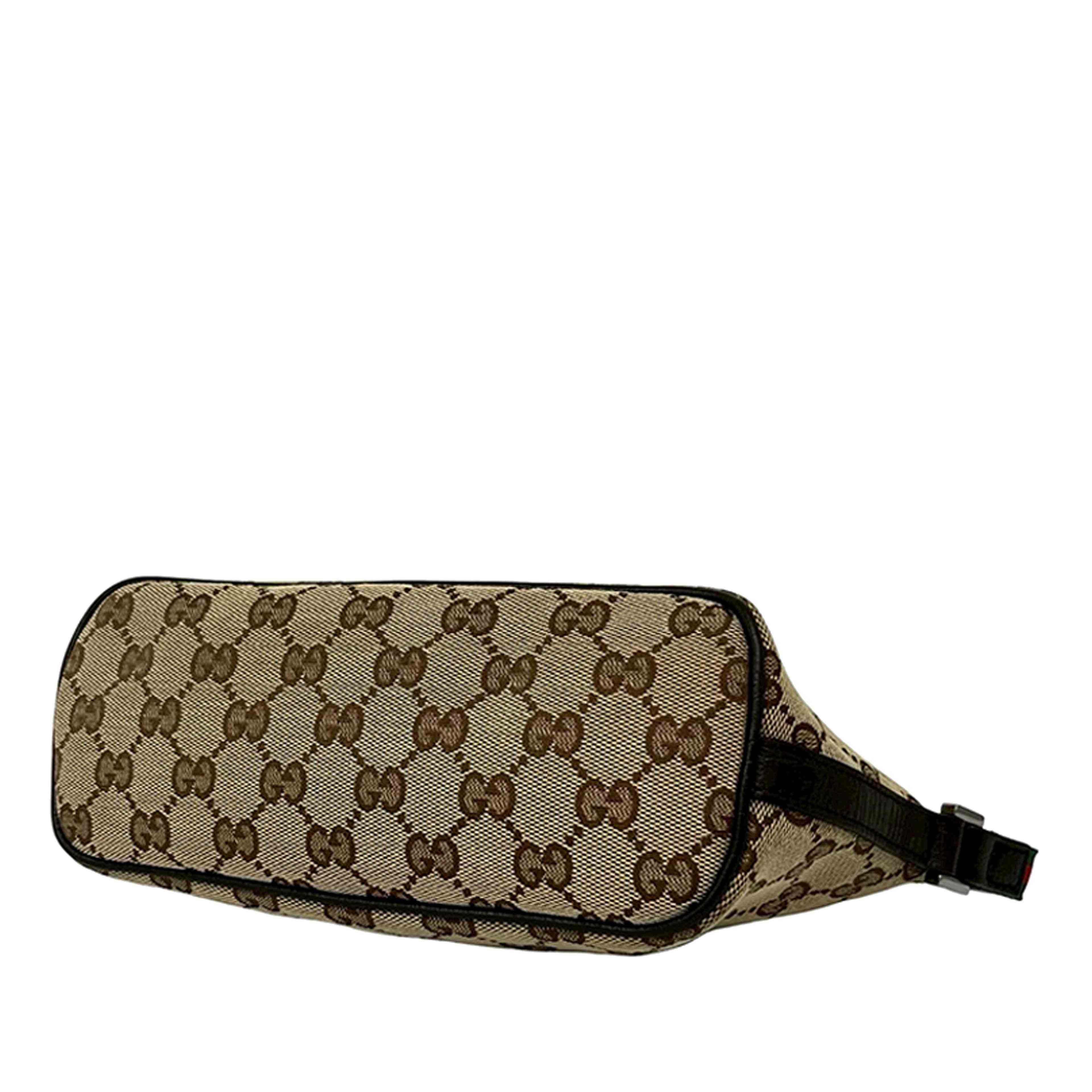 Gucci Gg Canvas Web Boat, från Luxclusif, i färgen beige. Klicka för att öppna bilden i stort format