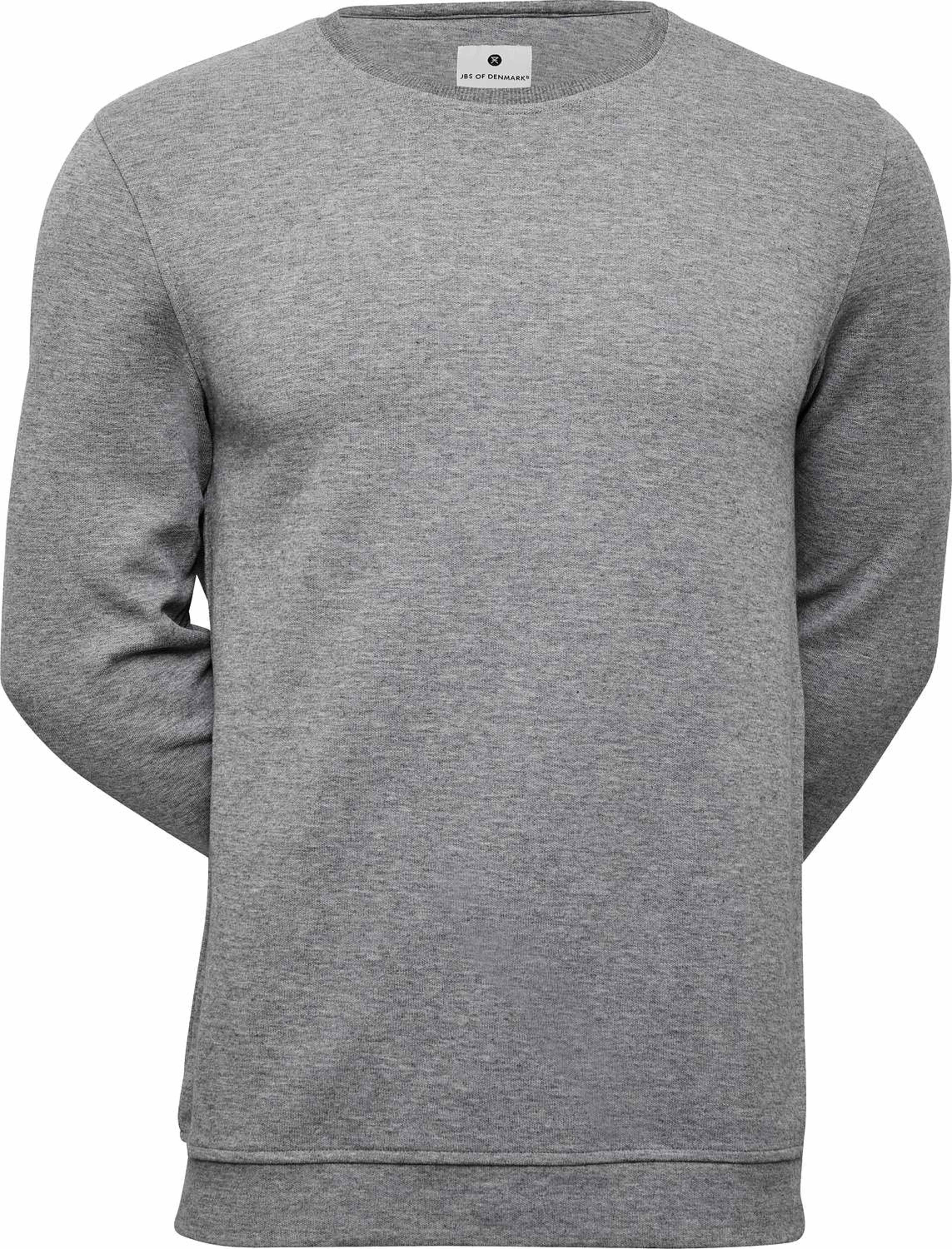 Bambu Sweatshirt, Fsc, från JBS of Denmark, i färgen light grey melange. Klicka för att öppna bilden i stort format