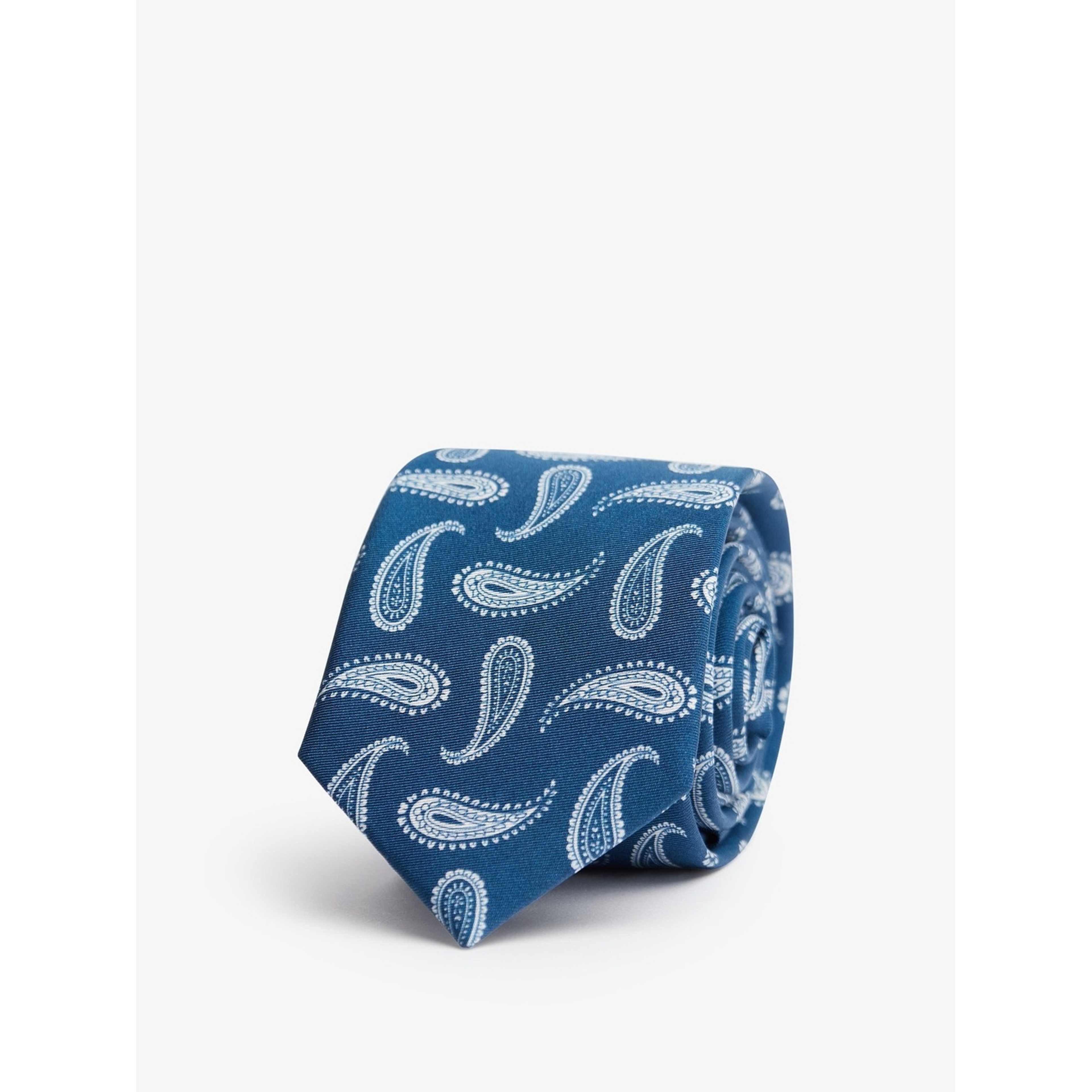 Tie Paisley, från John Henric, i färgen blue. Klicka för att öppna bilden i stort format