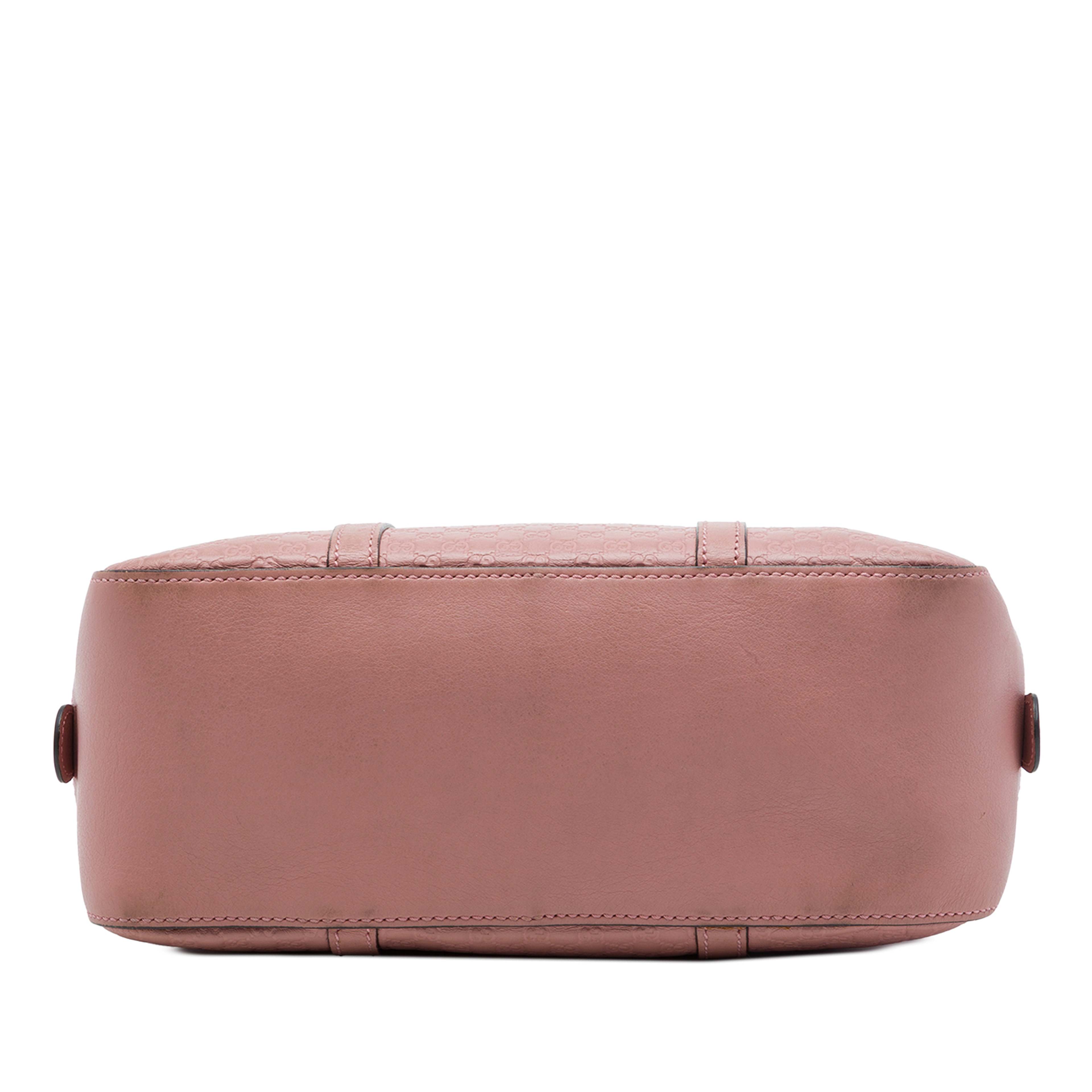 Gucci Small Microguccissima Satchel, från Luxclusif, i färgen rosa. Klicka för att öppna bilden i stort format