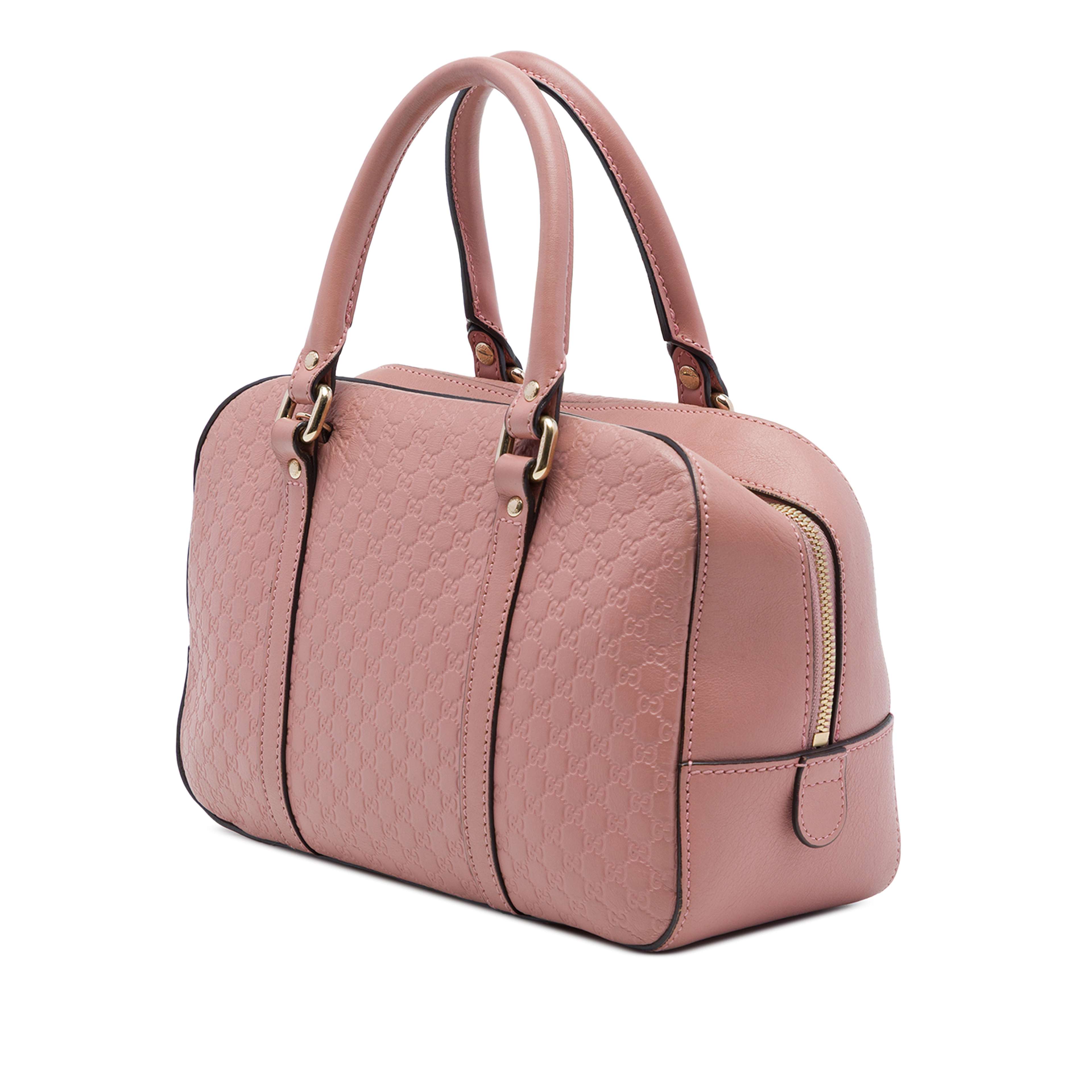 Gucci Small Microguccissima Satchel, från Luxclusif, i färgen rosa. Klicka för att öppna bilden i stort format