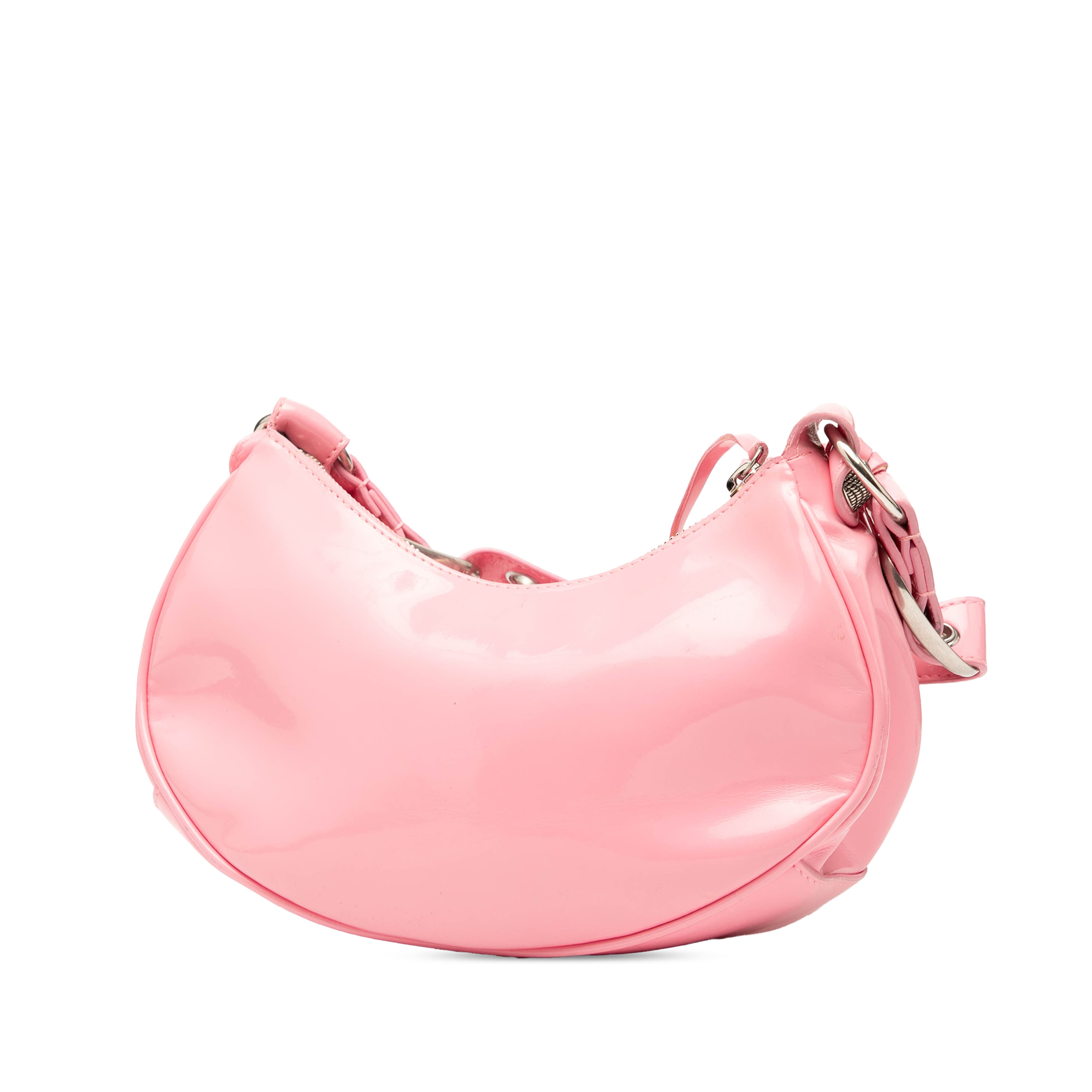 Balenciaga Patent Motocross Le Cagole Xs, från Luxclusif, i färgen light pink. Klicka för att öppna bilden i stort format