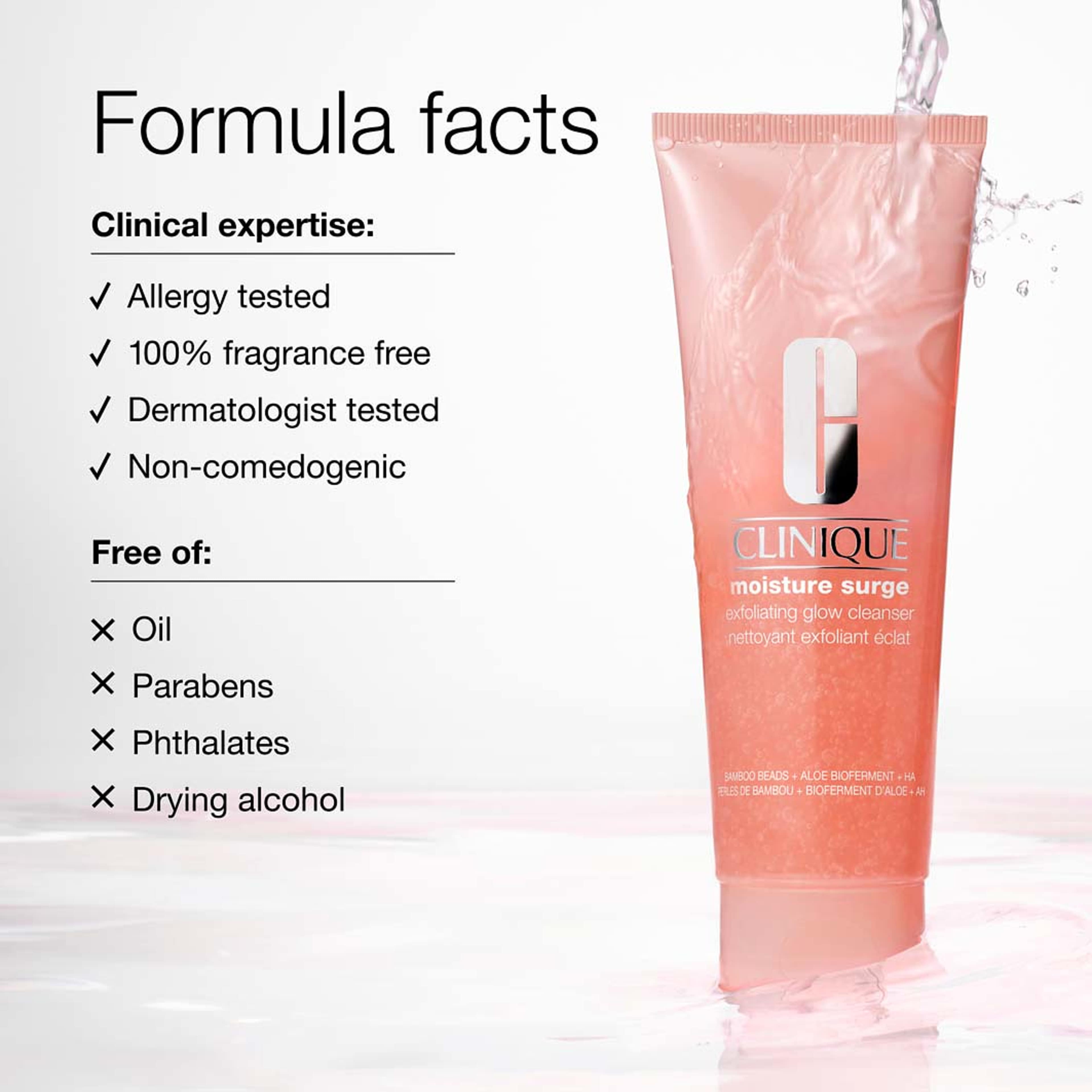 Moisture Surge Exfoliating Glow Cleanser, från Clinique. Klicka för att öppna bilden i stort format