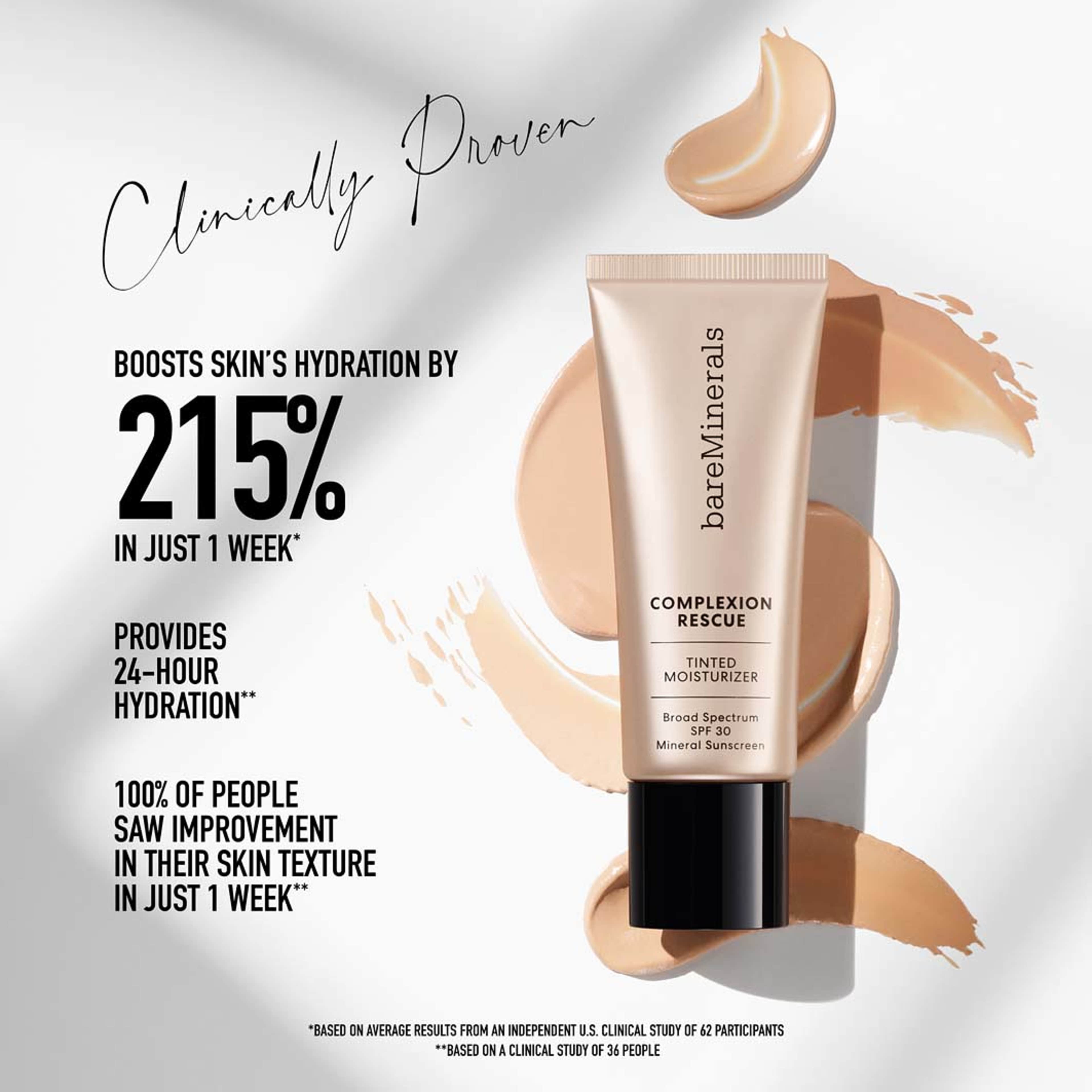 COMPLEXION RESCUE Tinted Moisturizer SPF 30, från bareMinerals, i färgen Terra 8.5. Klicka för att öppna bilden i stort format